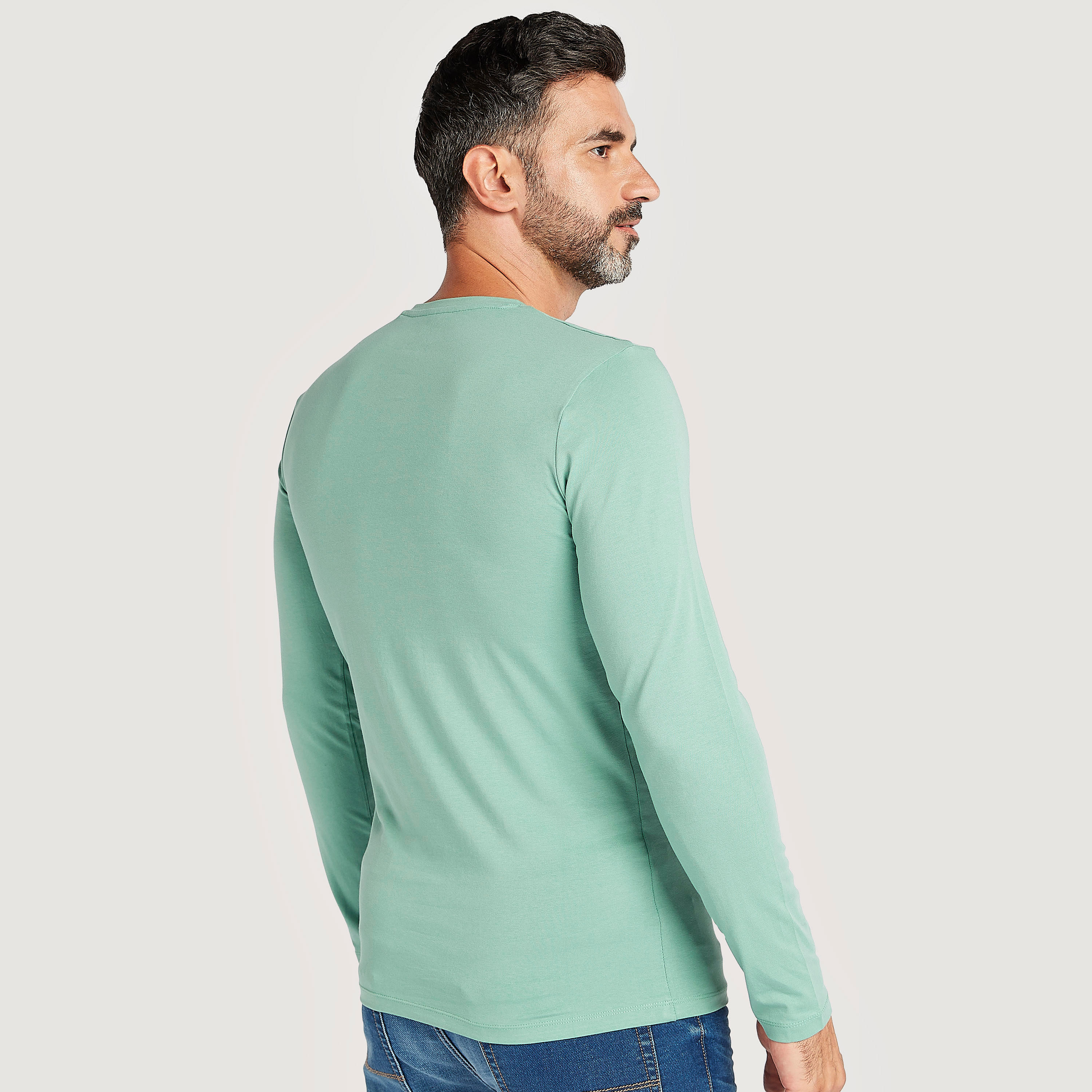 Solid T-shirt with Long Sleeves and V-neck-men-clothing-tshirtsandpolos-tshirts-image-4