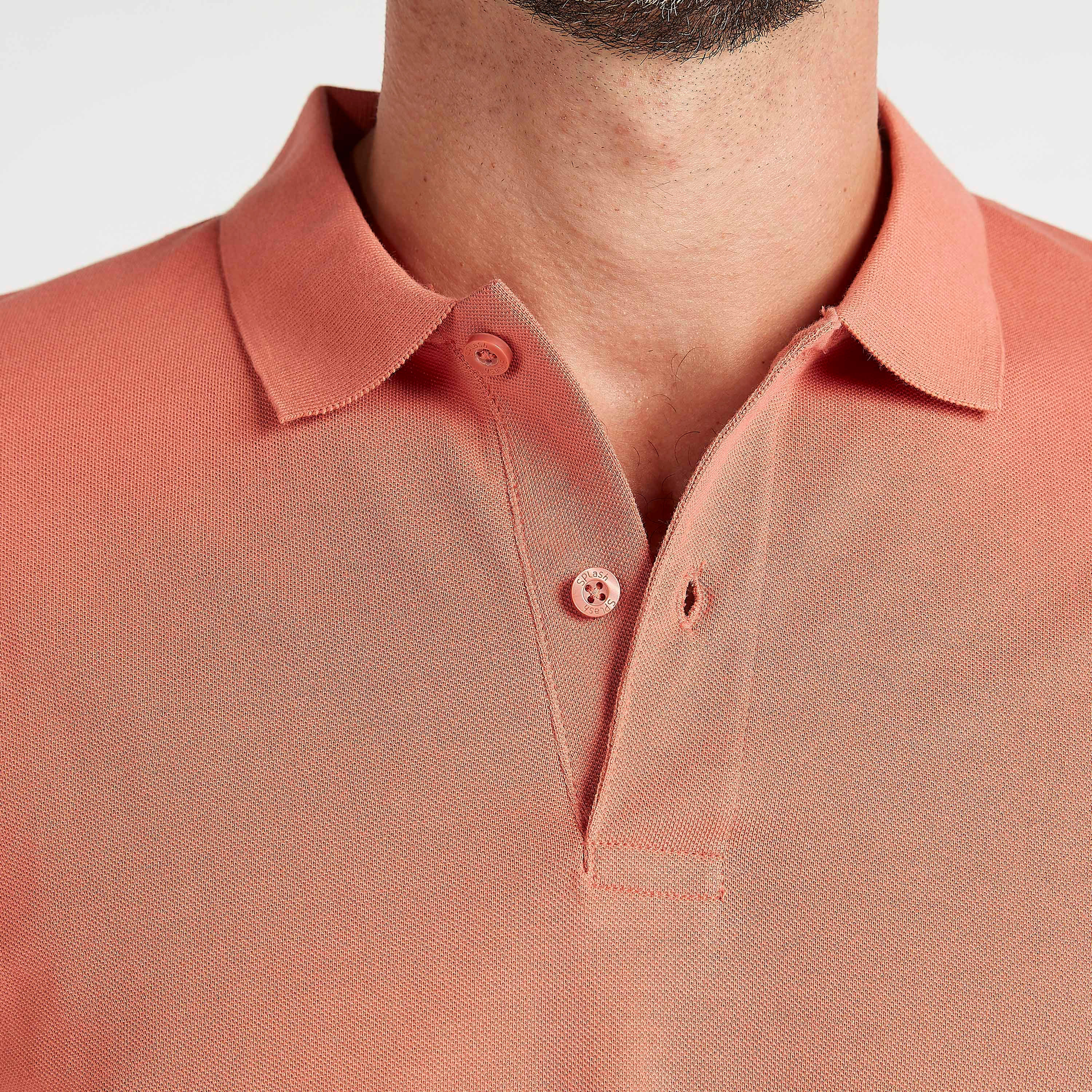 تيشيرت بولو سادة بأكمام قصيرة-men-clothing-tshirtsandpolos-polos-image-2