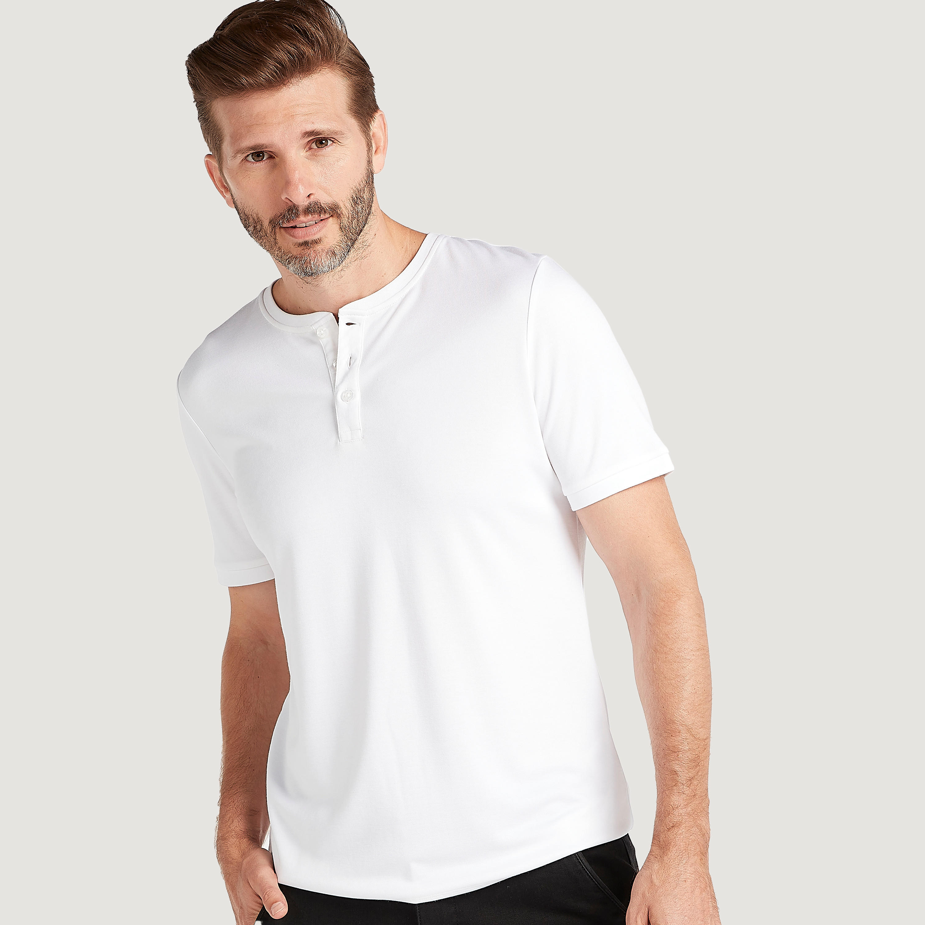 Solid Henley Neck T-shirt with Short Sleeves-men-clothing-tshirtsandpolos-tshirts-image-3