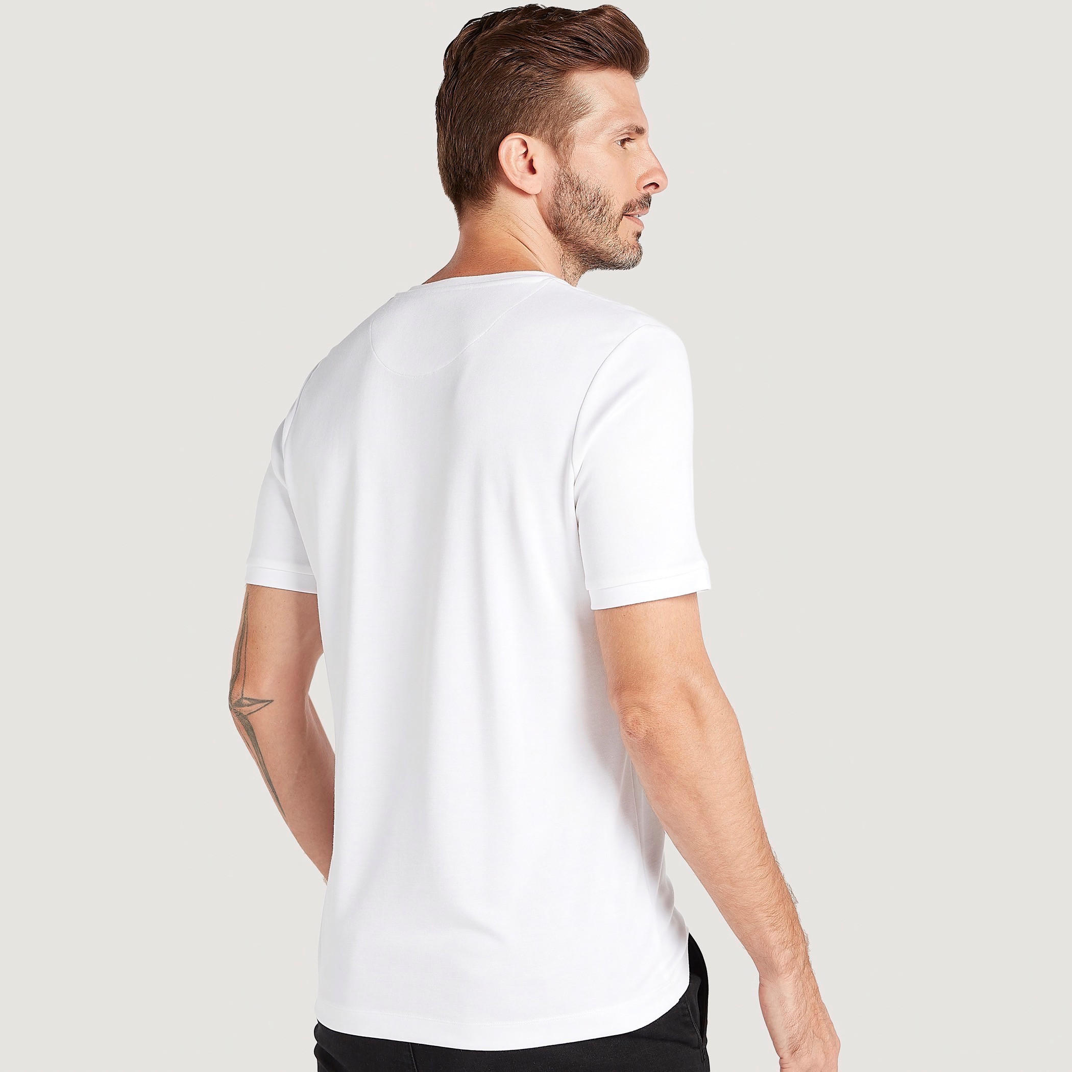Solid Henley Neck T-shirt with Short Sleeves-men-clothing-tshirtsandpolos-tshirts-image-4