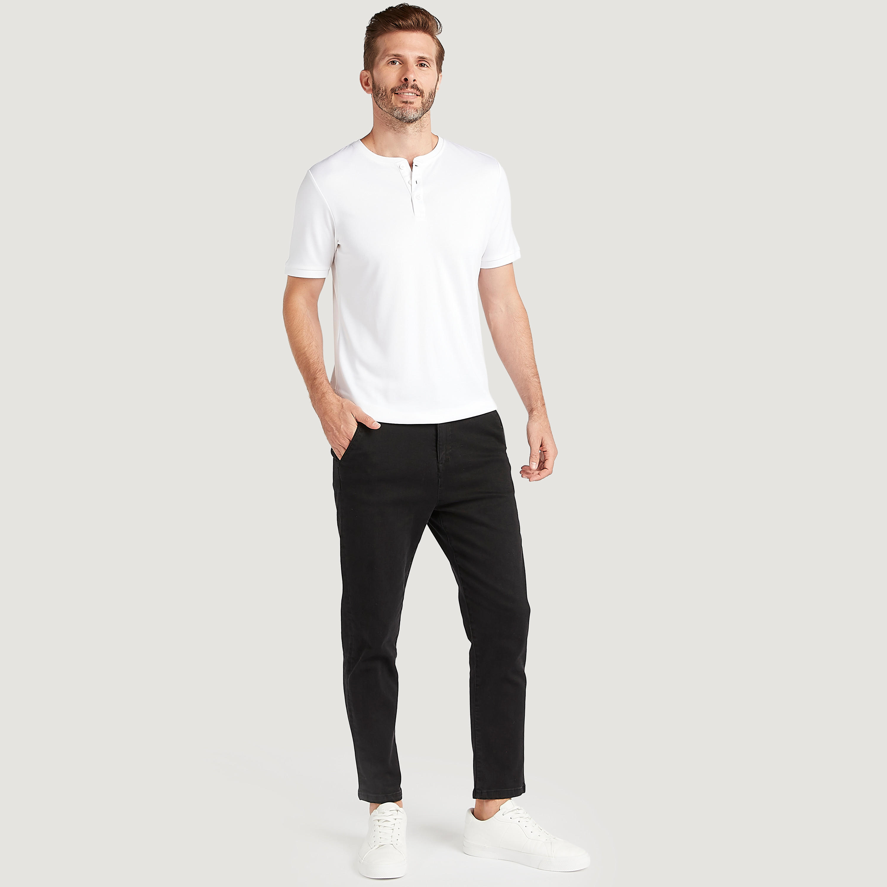 Solid Henley Neck T-shirt with Short Sleeves-men-clothing-tshirtsandpolos-tshirts-image-6