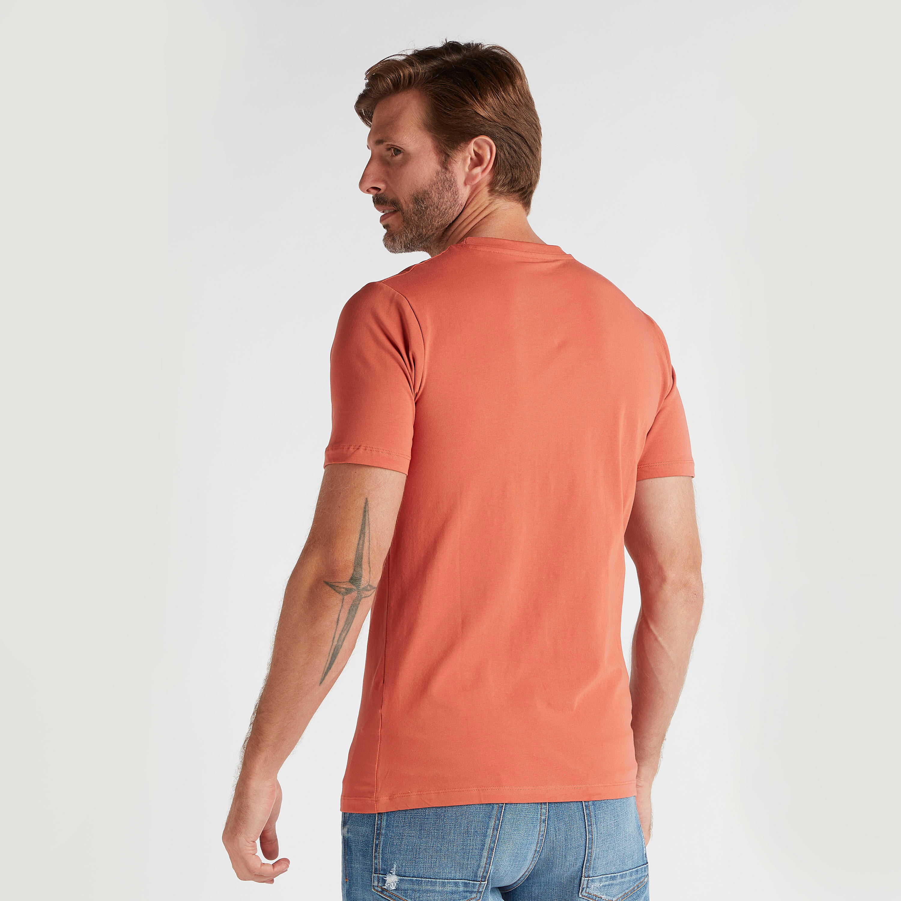Solid T-shirt with Short Sleeves and Crew Neck-men-clothing-tshirtsandpolos-tshirts-image-4