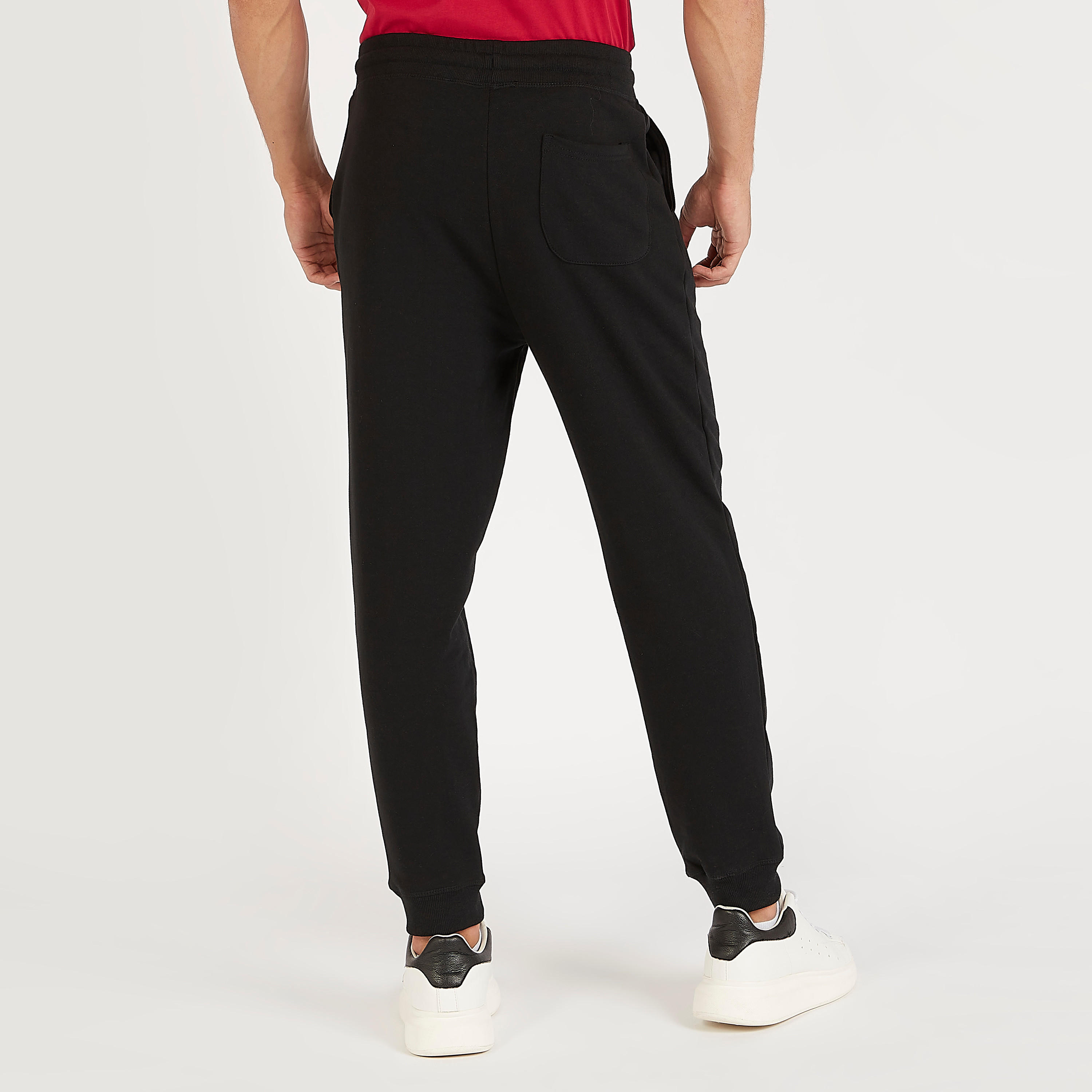 Solid Joggers with Pockets and Drawstring Closure-men-clothing-bottoms-joggers-image-4