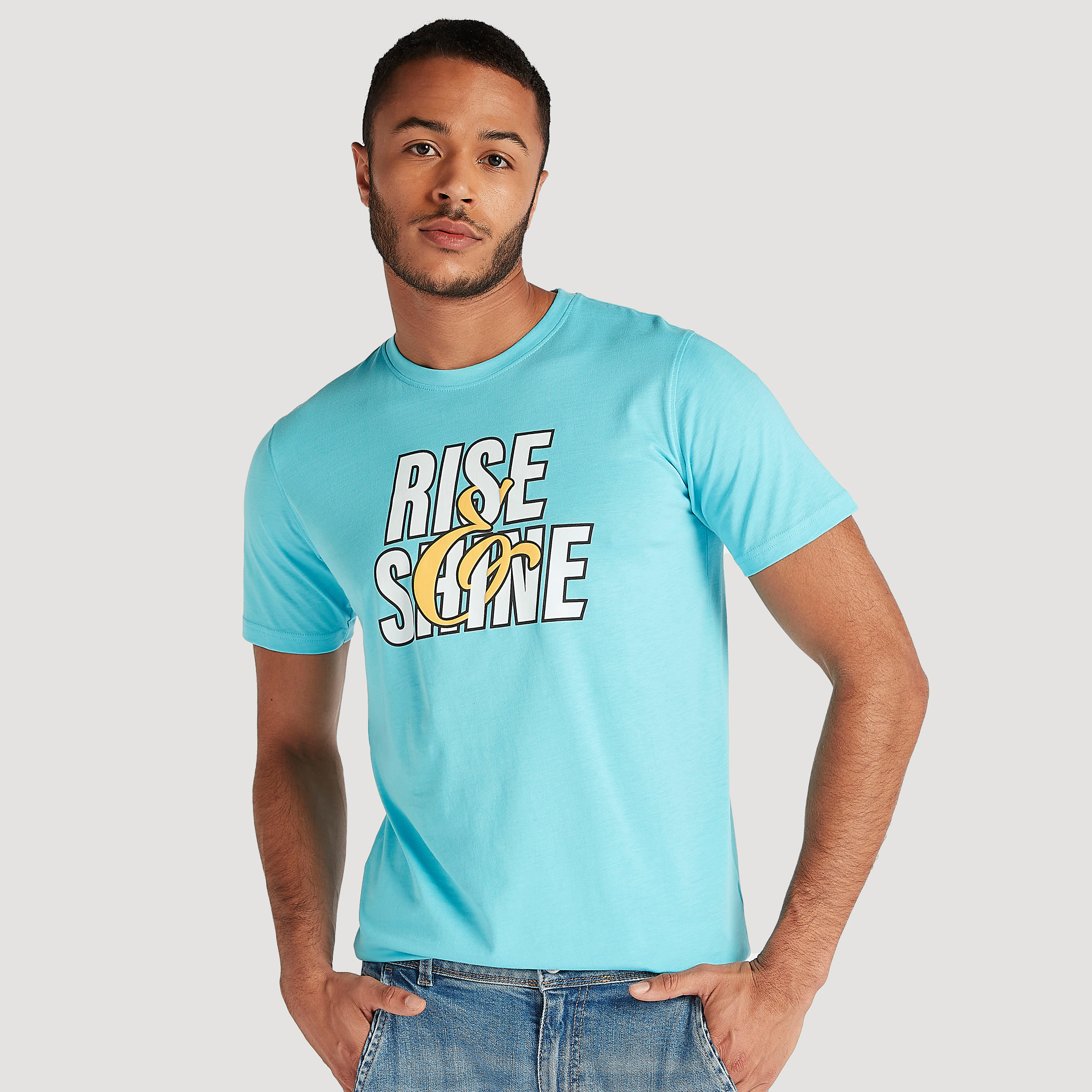 Printed T-shirt with Short Sleeves and Crew Neck-men-clothing-tshirtsandpolos-tshirts-image-1
