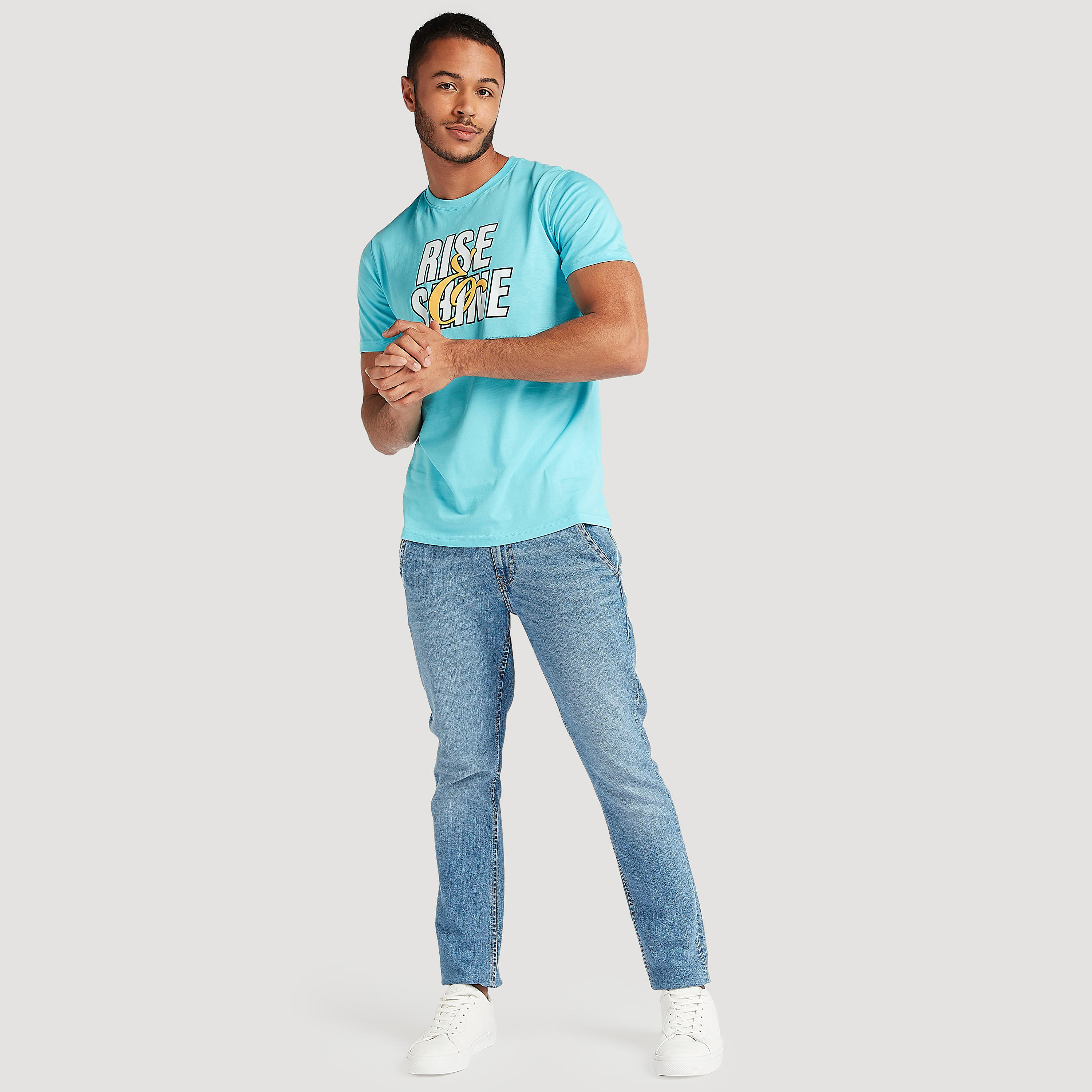 Printed T-shirt with Short Sleeves and Crew Neck-men-clothing-tshirtsandpolos-tshirts-image-2