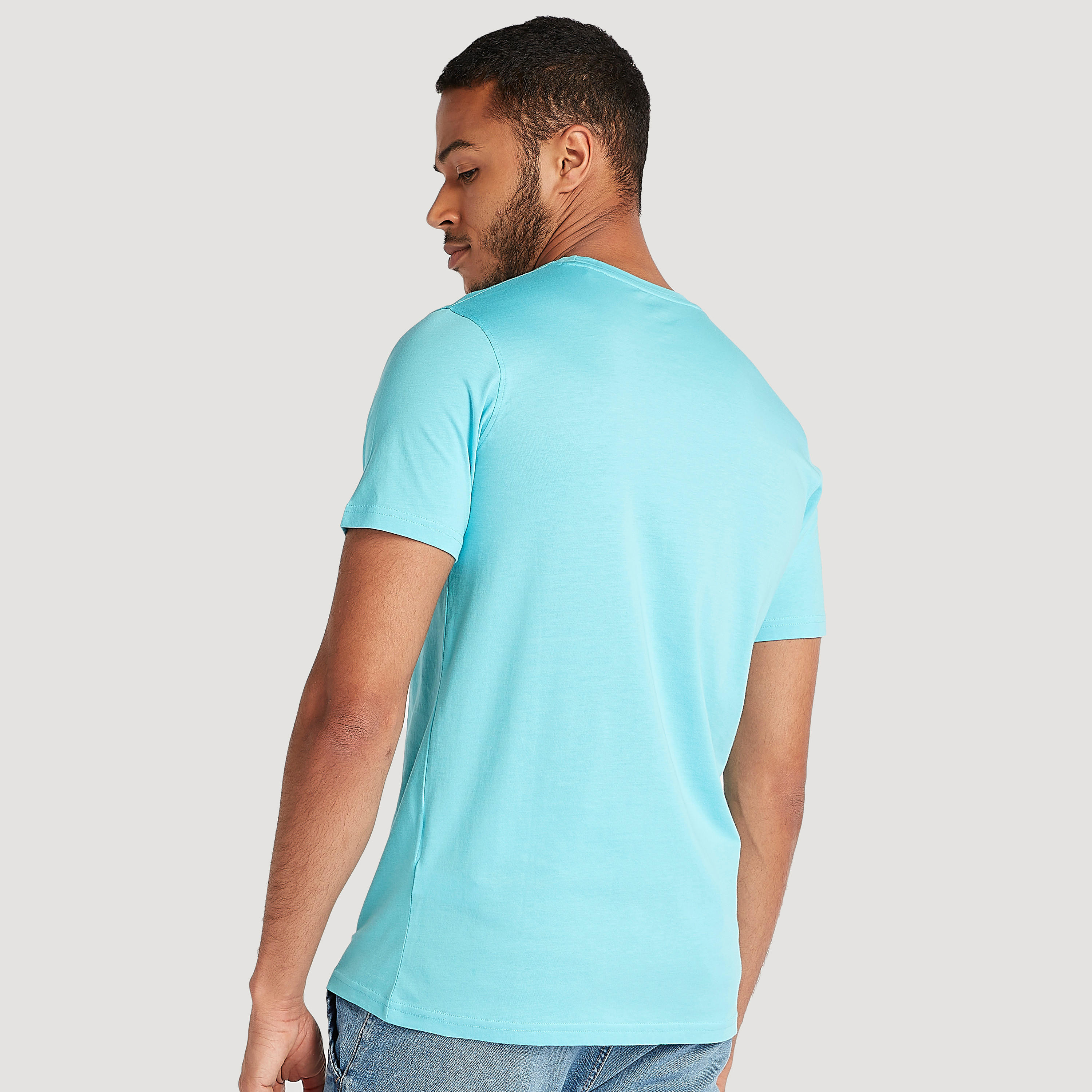 Printed T-shirt with Short Sleeves and Crew Neck-men-clothing-tshirtsandpolos-tshirts-image-4