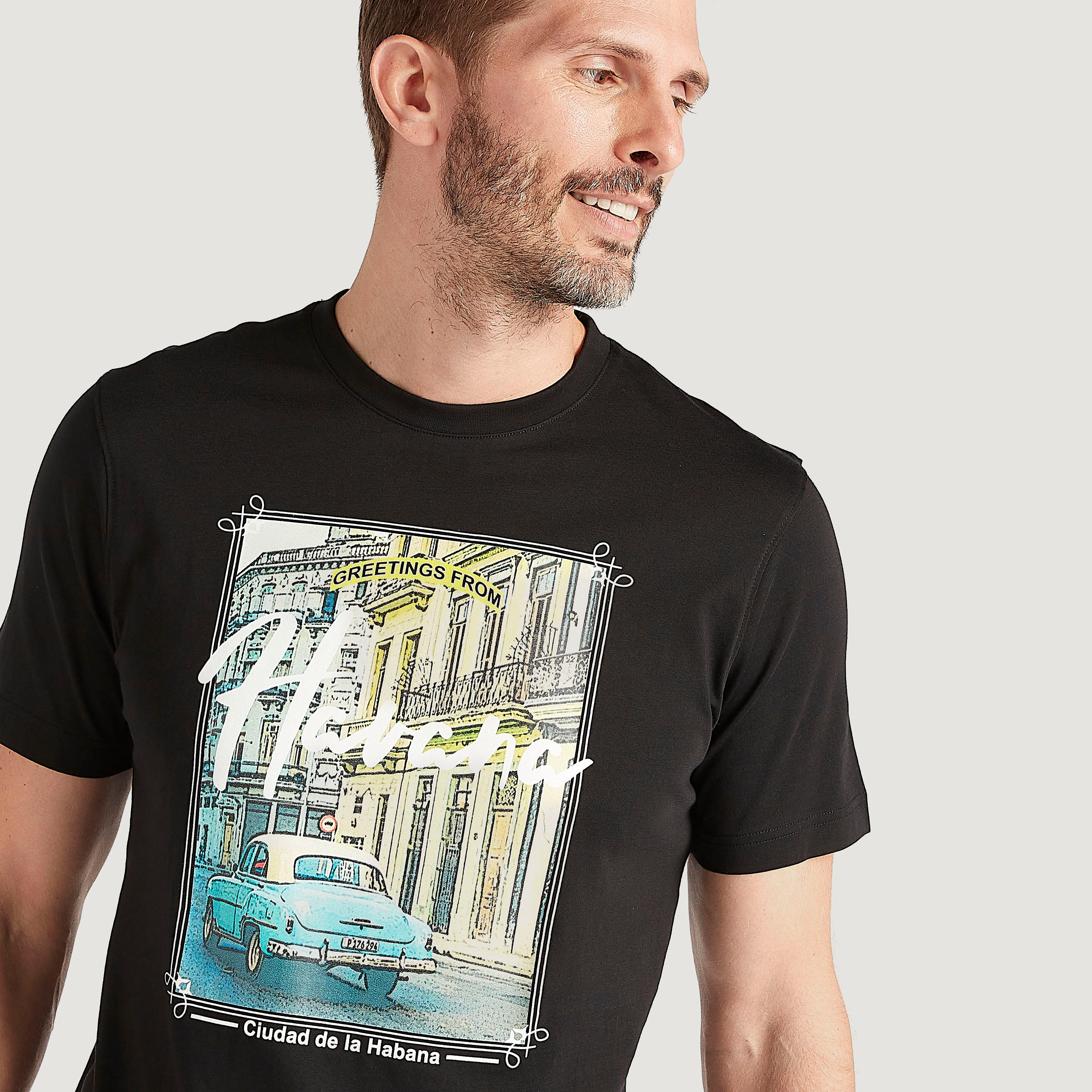 Graphic Print T-shirt with Short Sleeves and Crew Neck-men-clothing-tshirtsandpolos-tshirts-image-3