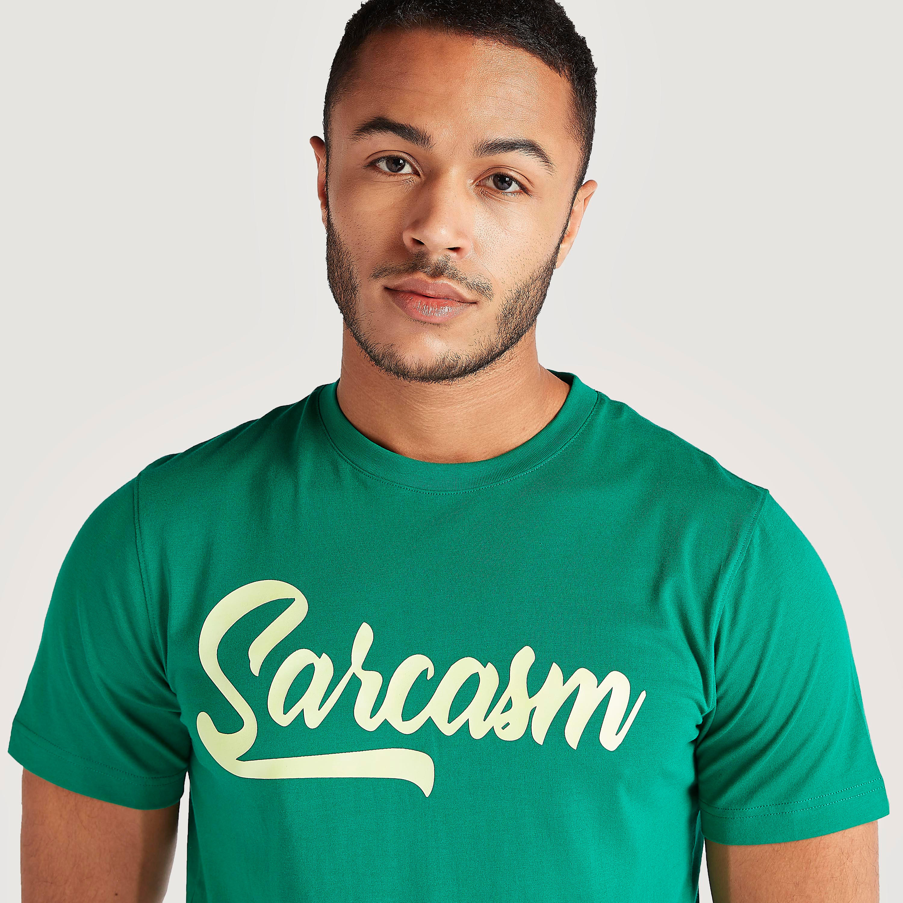 Printed T-shirt with Short Sleeves and Crew Neck-men-clothing-tshirtsandpolos-tshirts-image-3