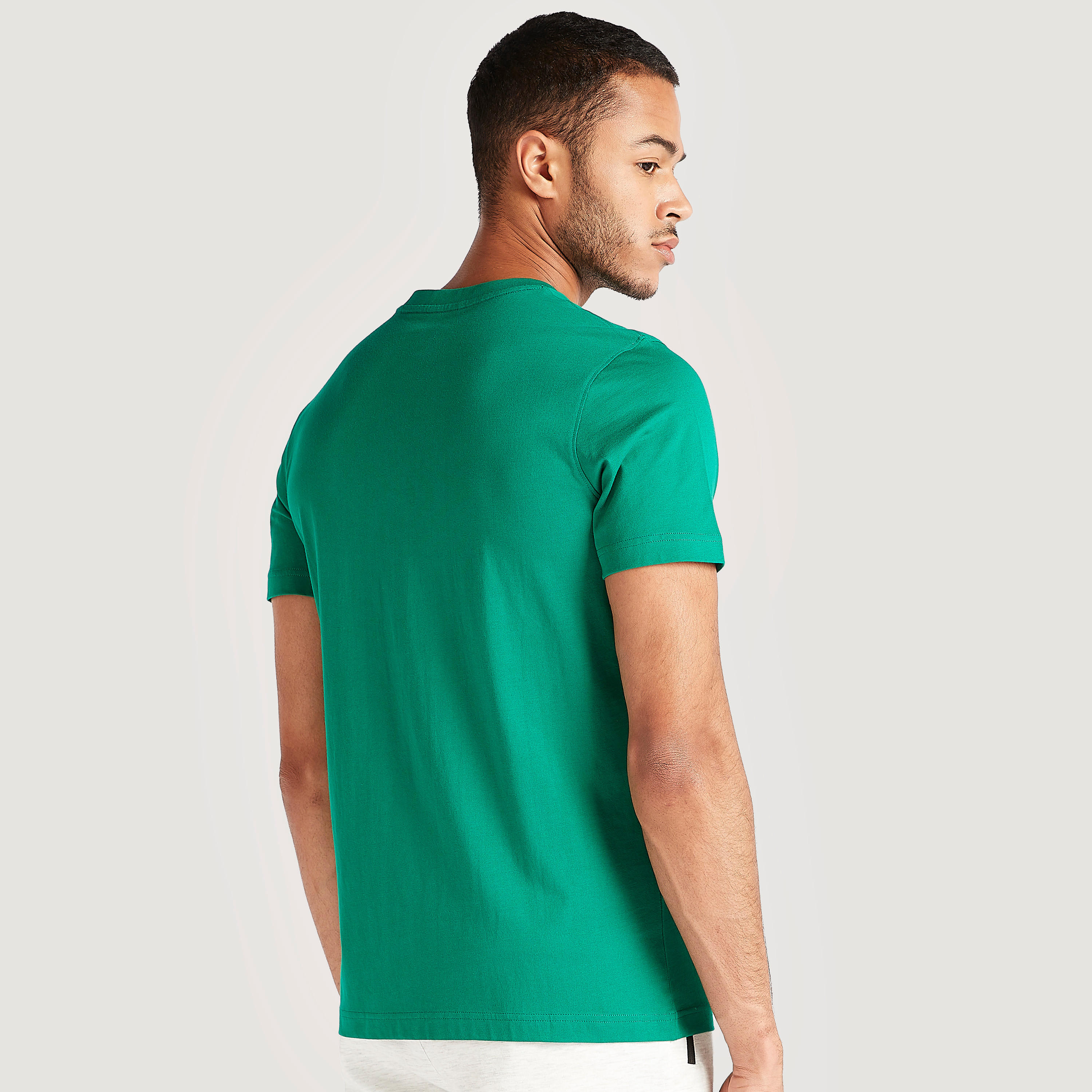 Printed T-shirt with Short Sleeves and Crew Neck-men-clothing-tshirtsandpolos-tshirts-image-4