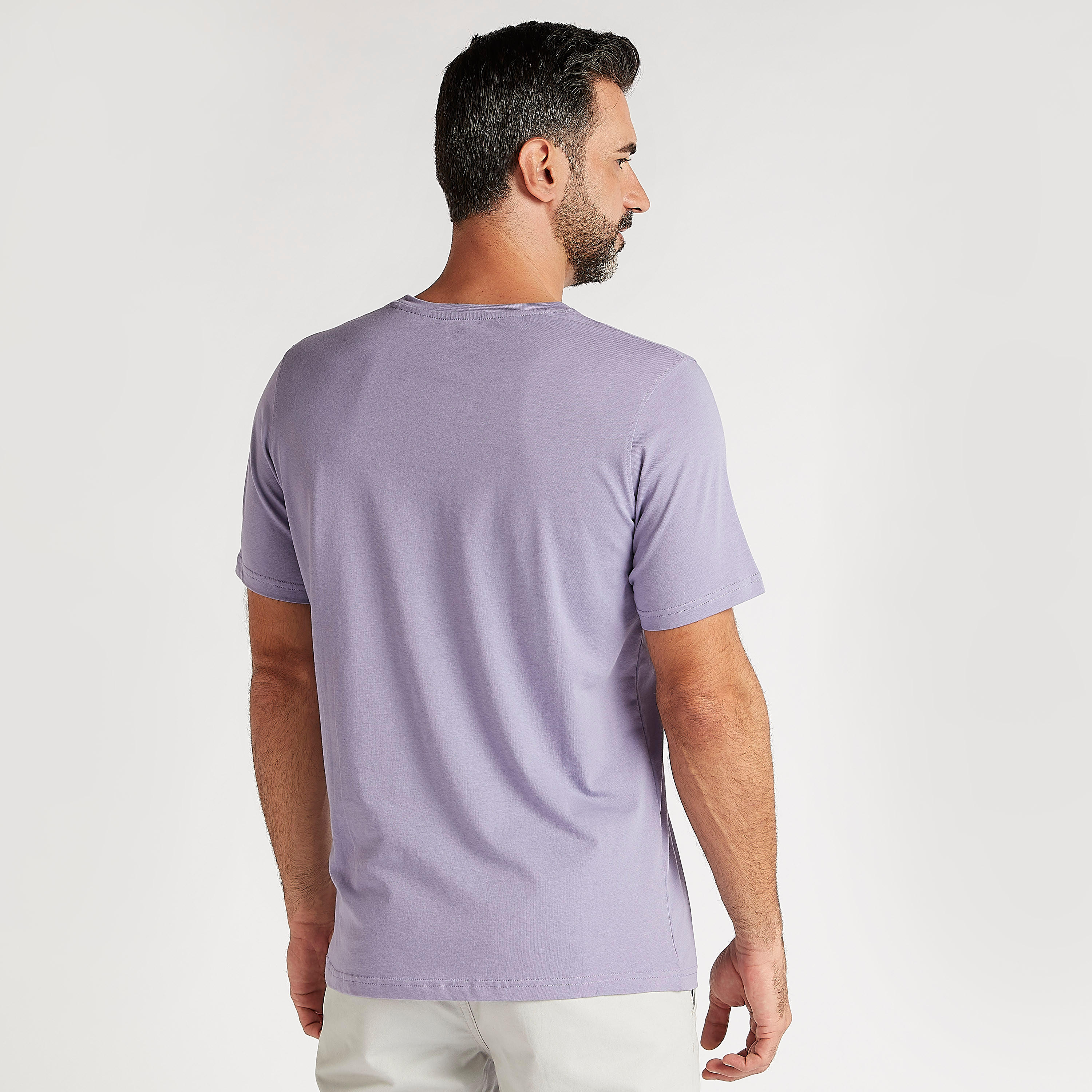 تيشيرت بارز الملمس بياقة ضيّقة وأكمام قصيرة-men-clothing-tshirtsandpolos-tshirts-image-4