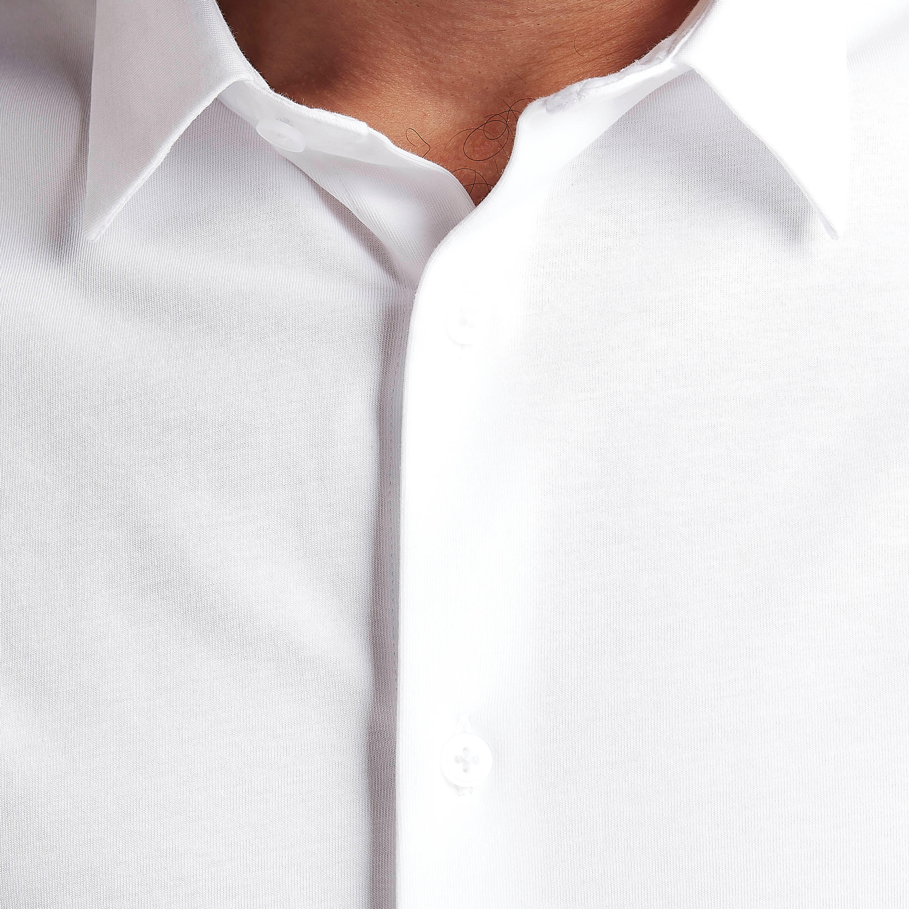 قميص بارز الملمس بياقة عادية وأكمام قصيرة-men-clothing-shirts-image-2