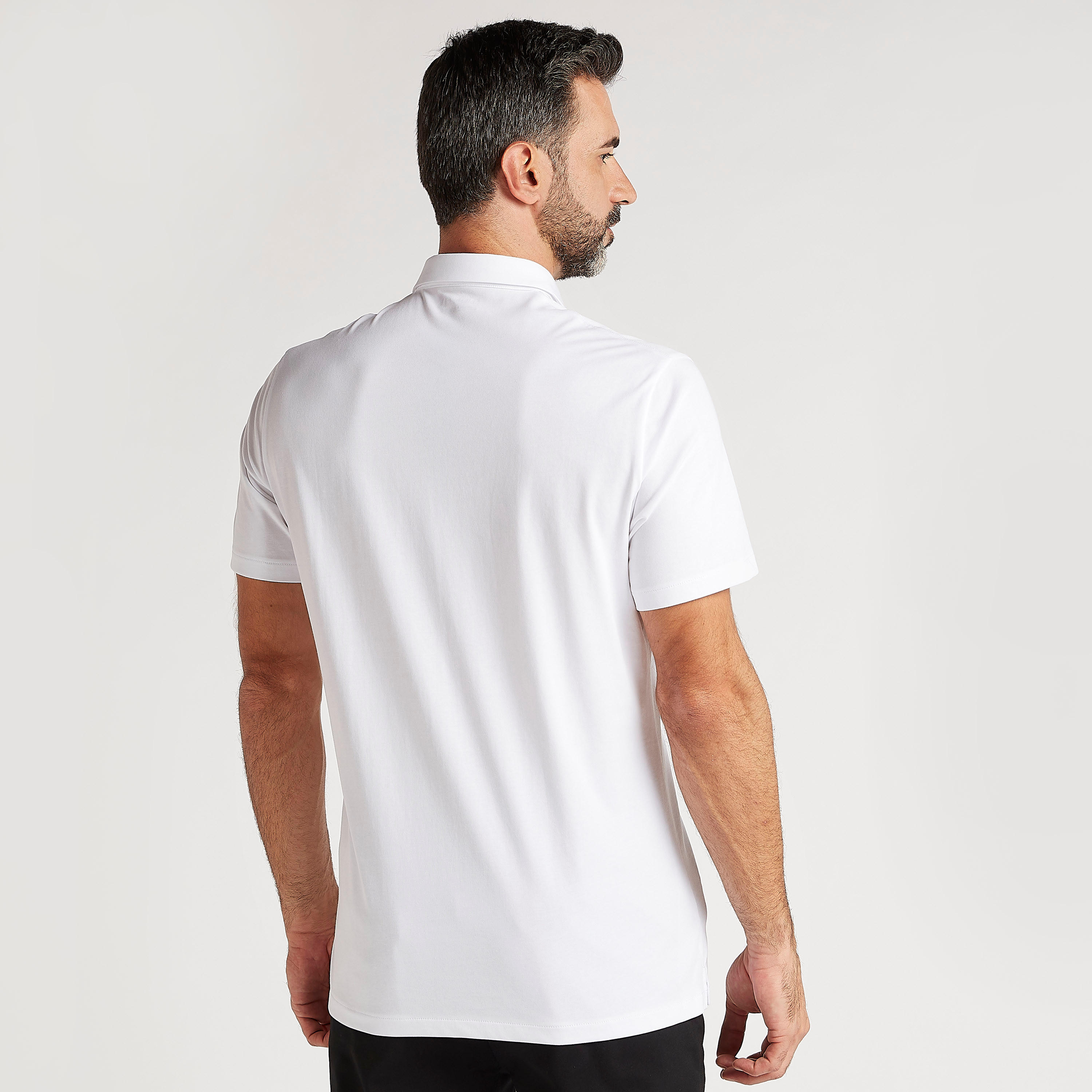 قميص بارز الملمس بياقة عادية وأكمام قصيرة-men-clothing-shirts-image-1