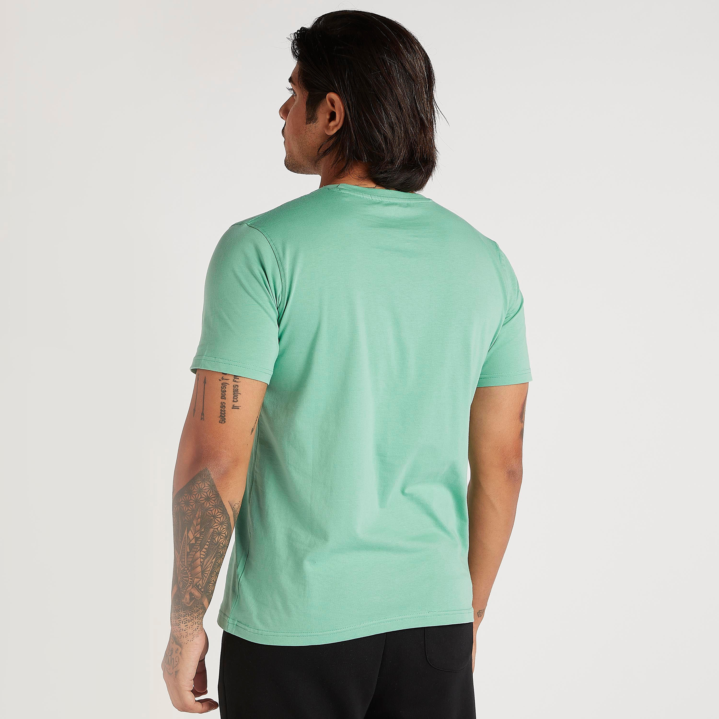 تيشيرت سادة بياقة ضيّقة وأكمام قصيرة-men-clothing-tshirtsandpolos-tshirts-image-1