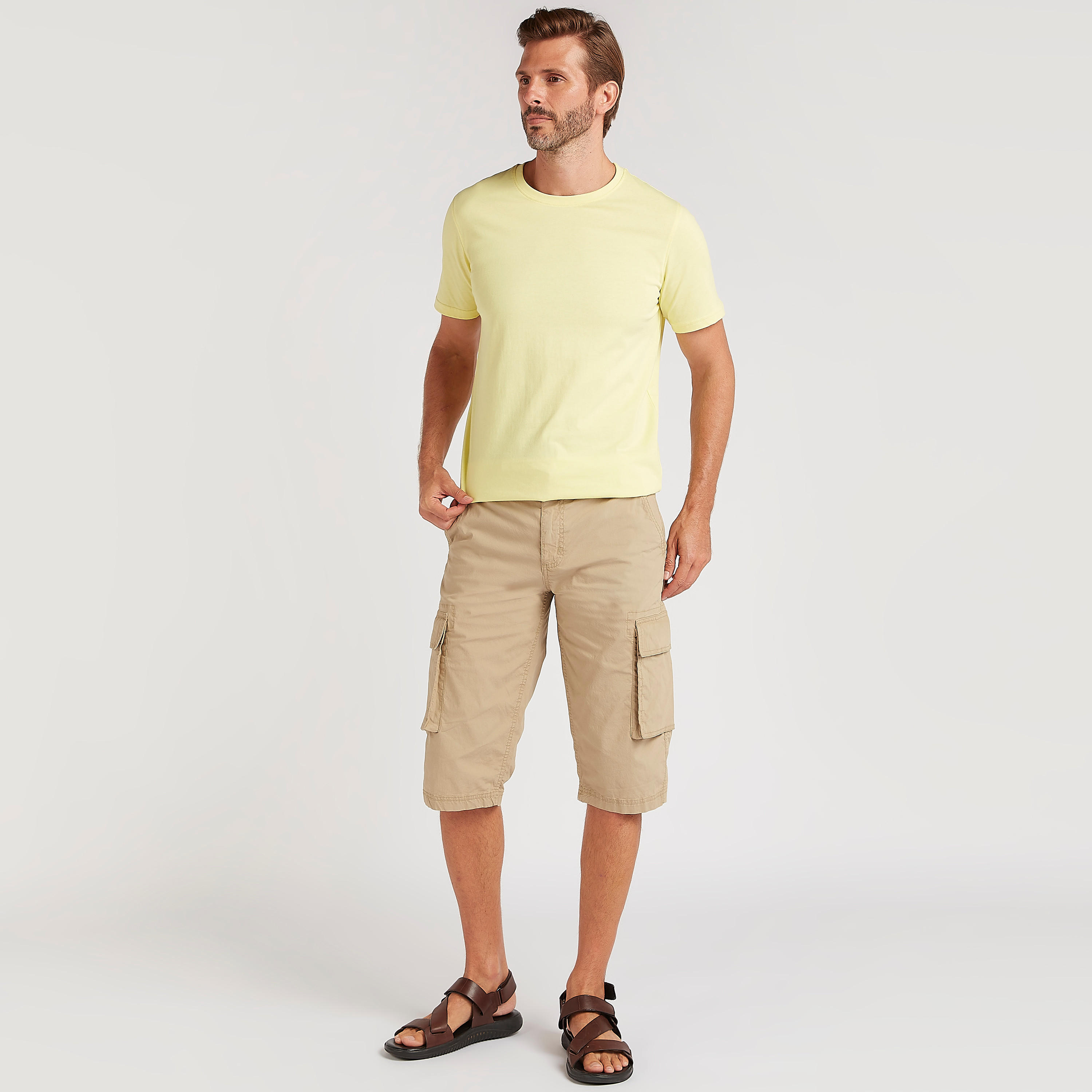 تيشيرت بارز الملمس بياقة ضيّقة وأكمام قصيرة-men-clothing-tshirtsandpolos-tshirts-image-2