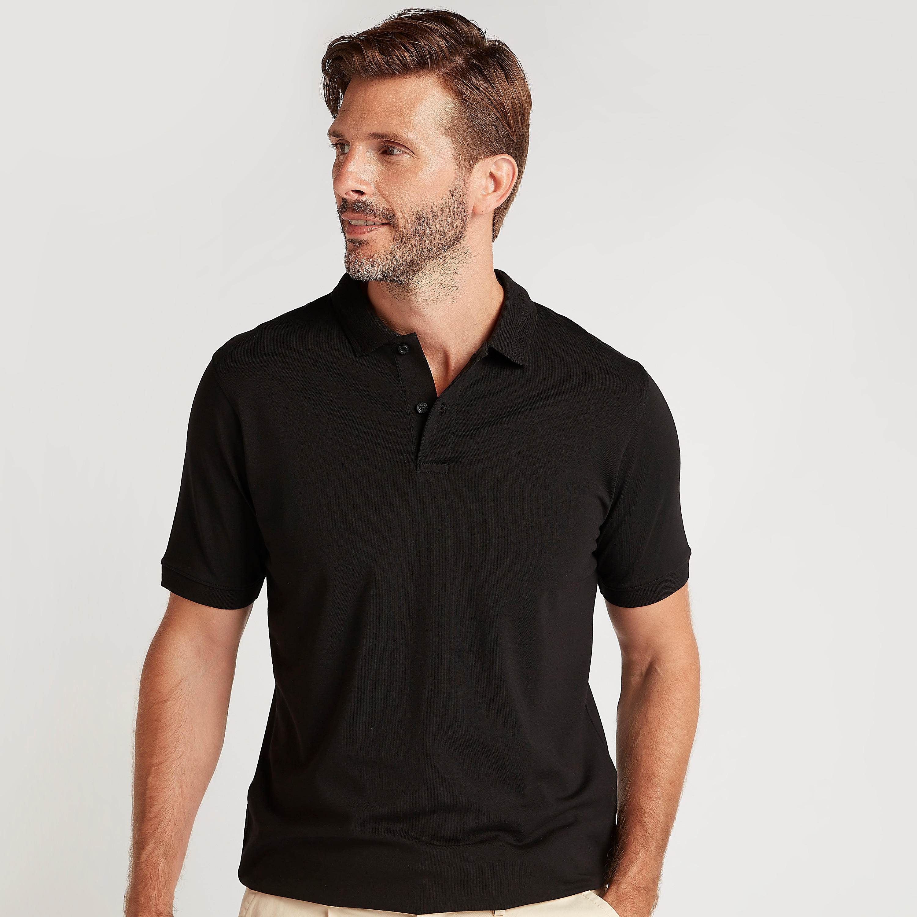 تيشيرت بولو سادة بأكمام قصيرة-men-clothing-tshirtsandpolos-polos-image-6