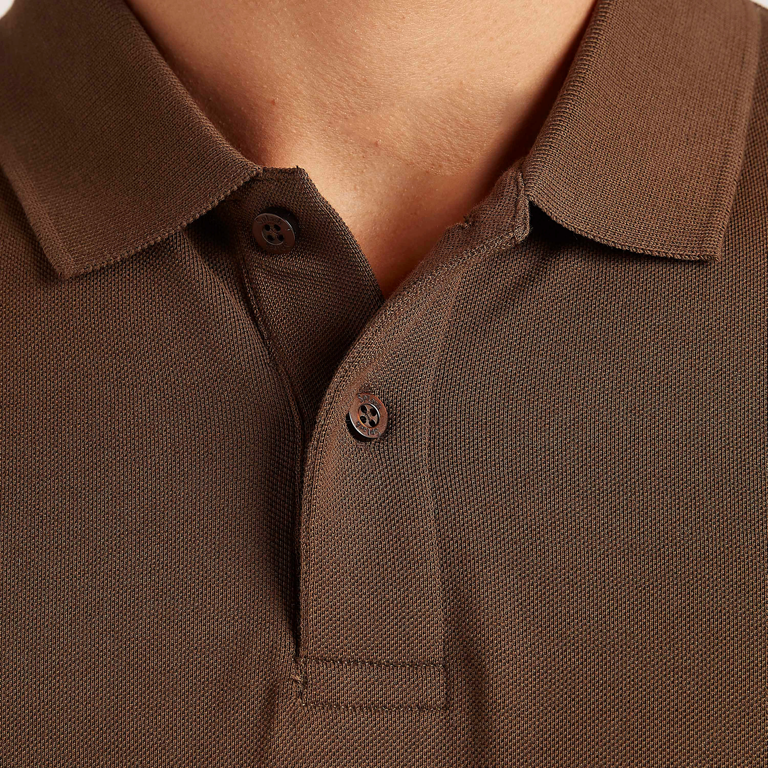 Solid Polo T-shirt with Short Sleeves-men-clothing-tshirtsandpolos-polos-image-3