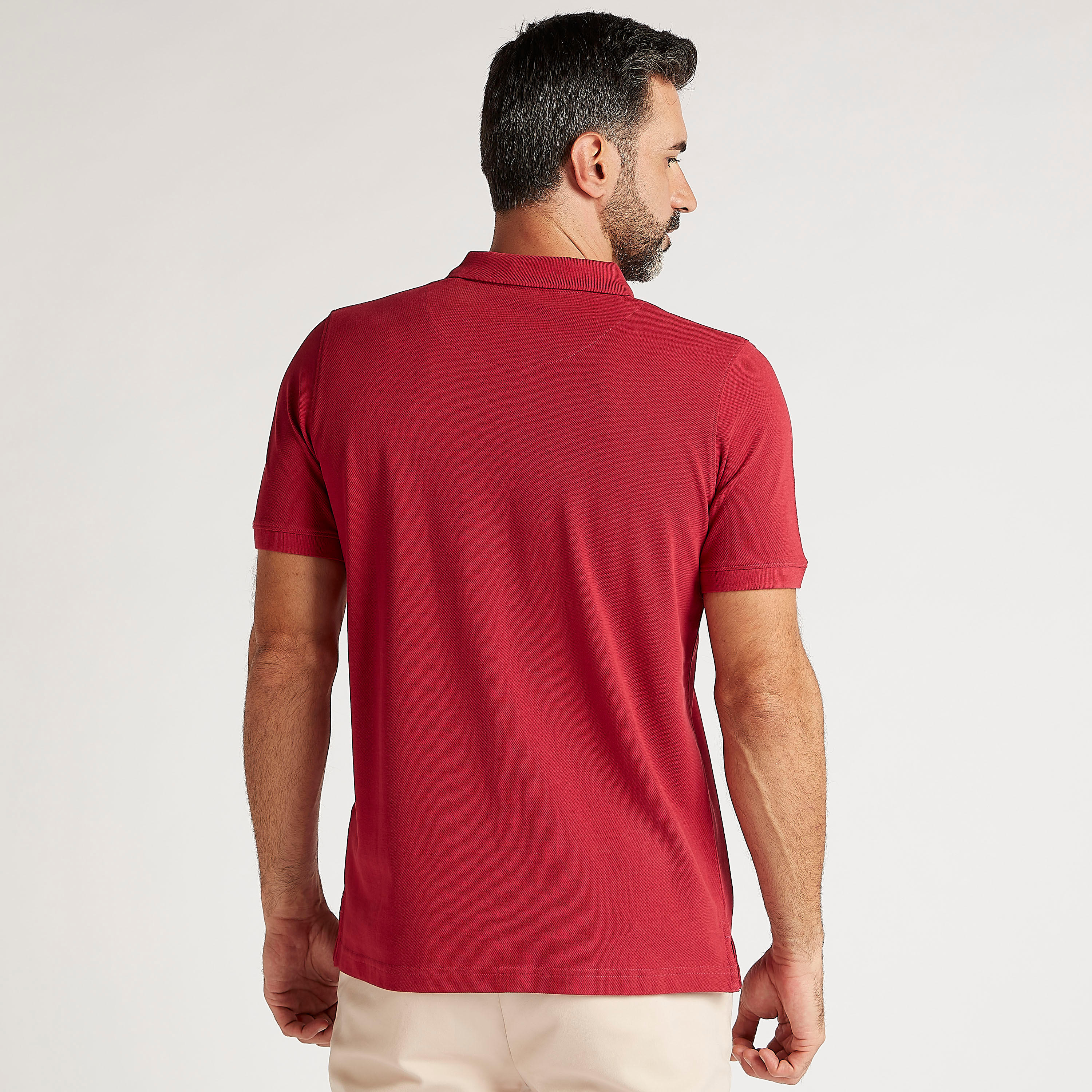 تيشيرت بولو سادة بأكمام قصيرة-men-clothing-tshirtsandpolos-polos-image-4