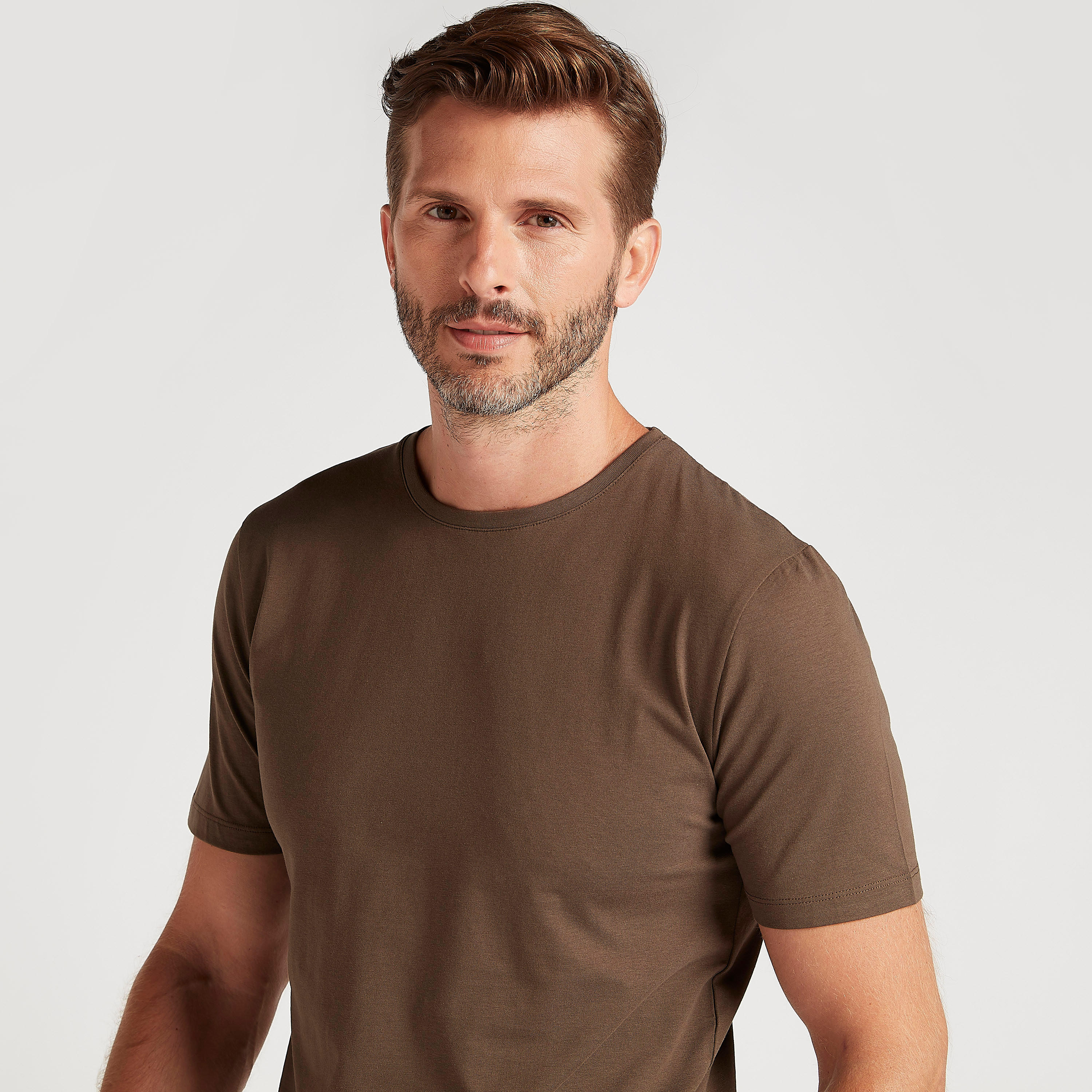 Solid T-shirt with Short Sleeves and Crew Neck-men-clothing-tshirtsandpolos-tshirts-image-3