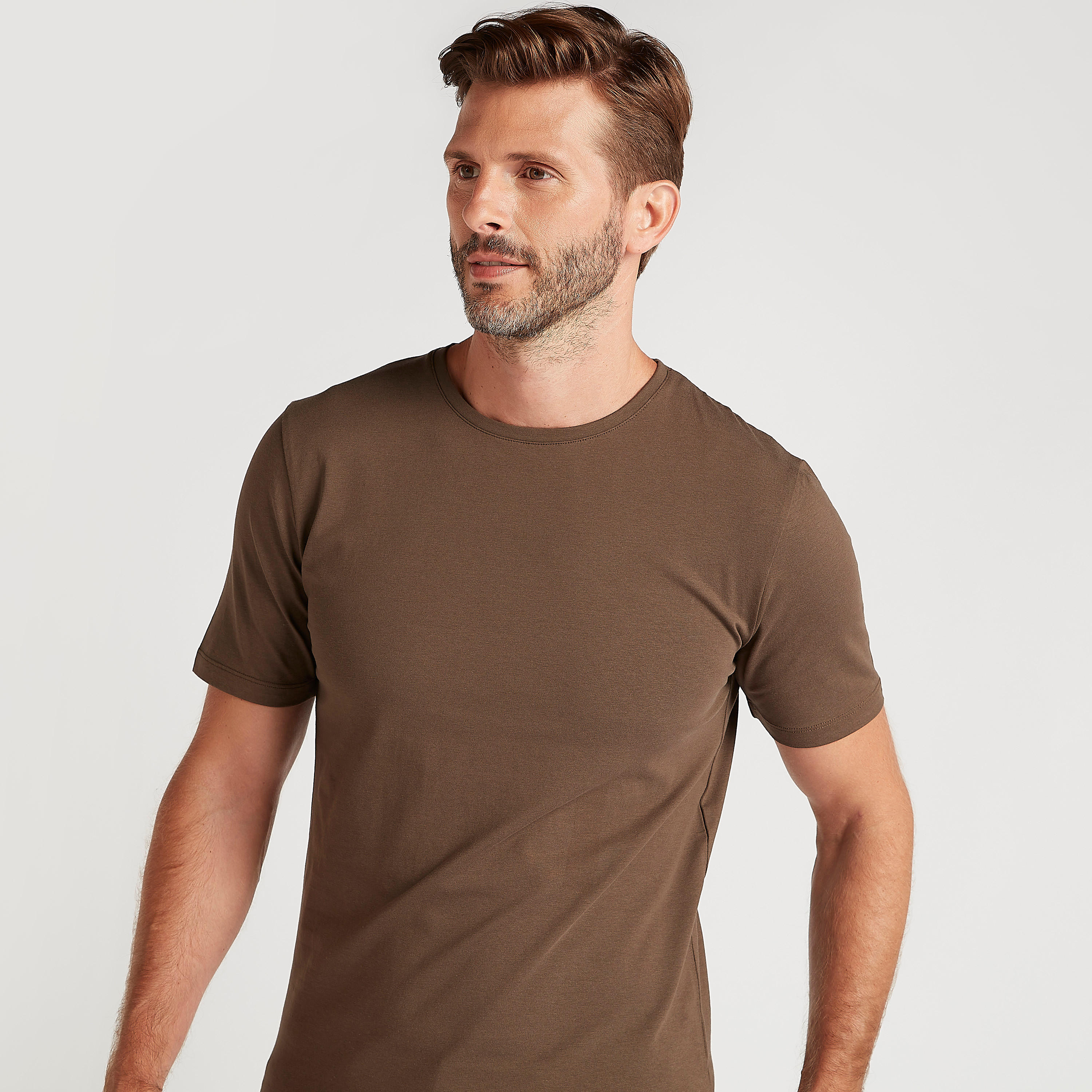 Solid T-shirt with Short Sleeves and Crew Neck-men-clothing-tshirtsandpolos-tshirts-image-5