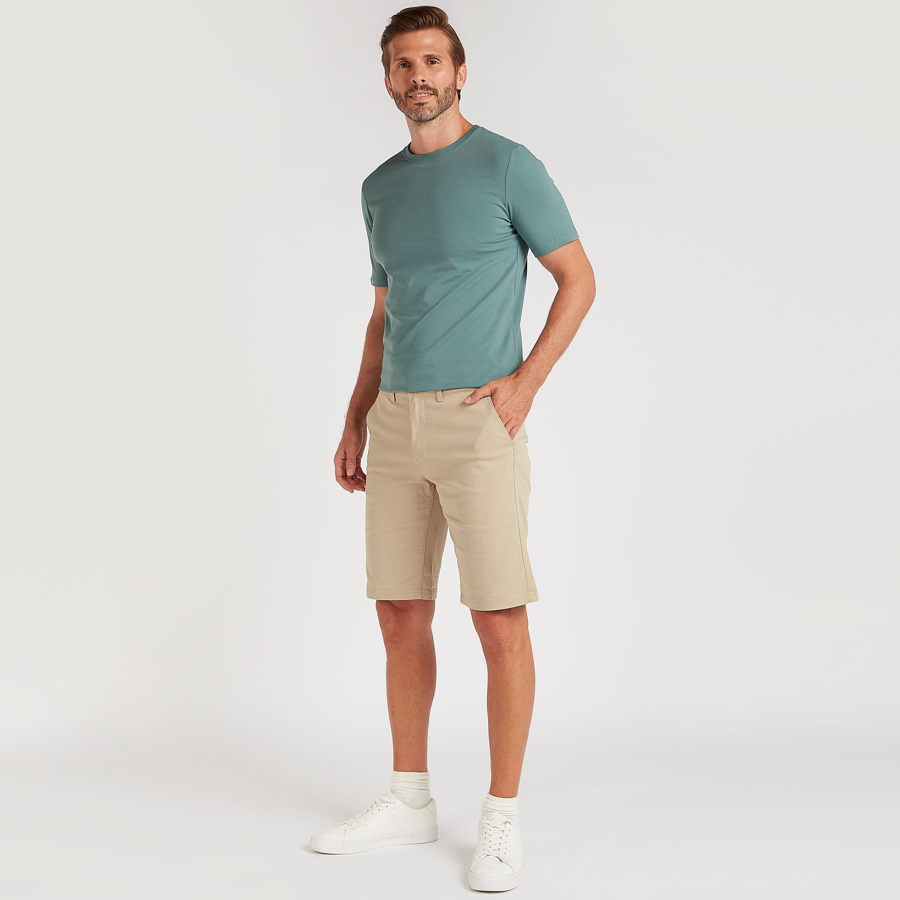 Solid T-shirt with Short Sleeves and Crew Neck-men-clothing-tshirtsandpolos-tshirts-image-3