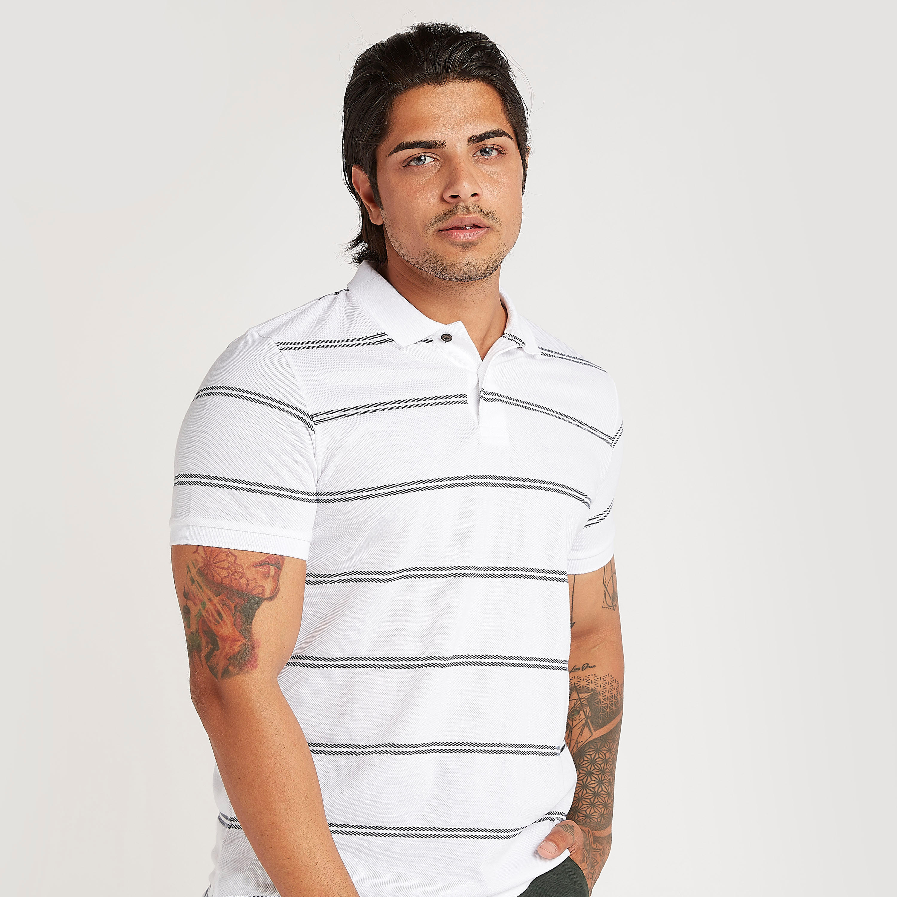 تيشيرت بولو مخطّط بأكمام قصيرة-men-clothing-tshirtsandpolos-polos-image-6