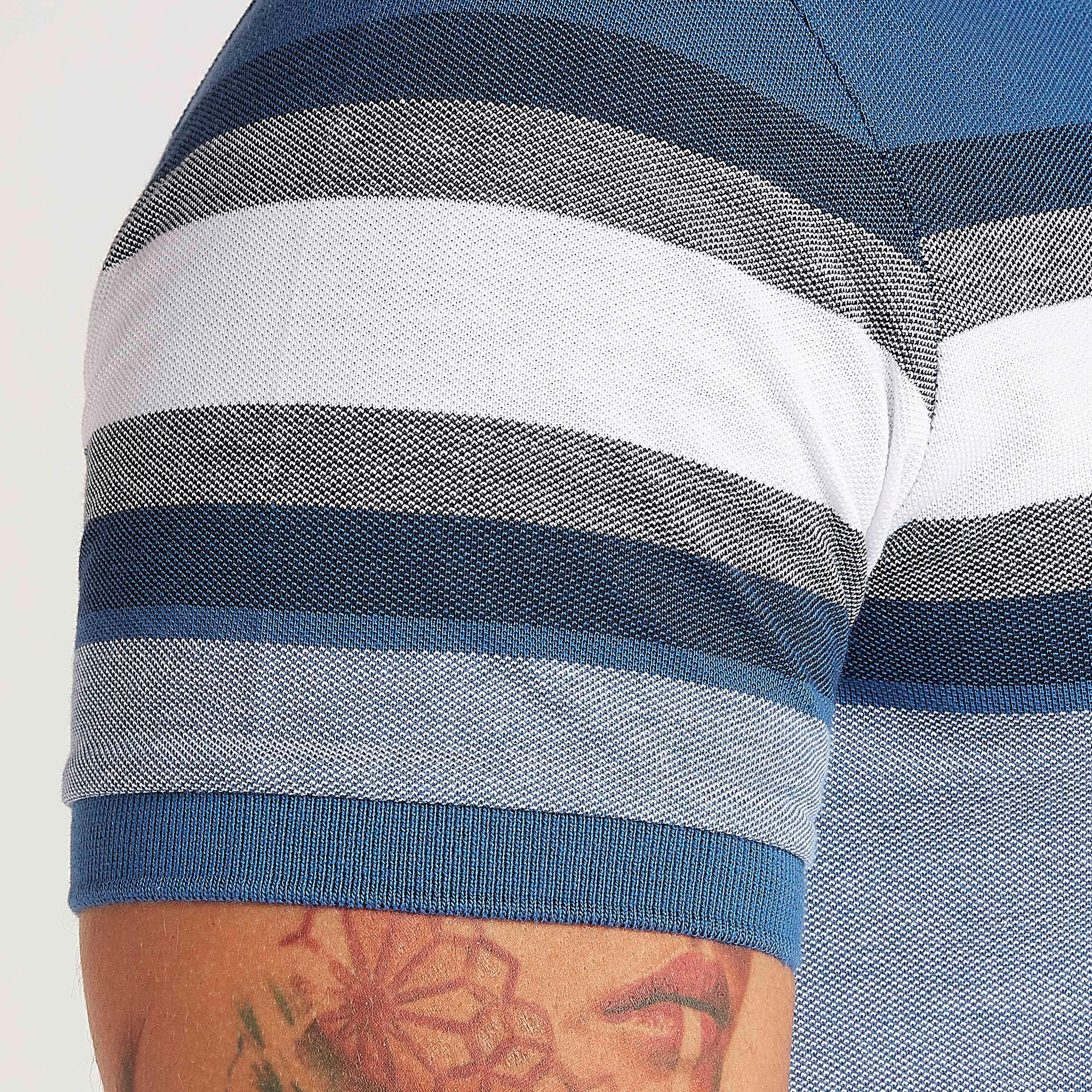 Striped Polo T-shirt with Short Sleeves-men-clothing-tshirtsandpolos-polos-image-5