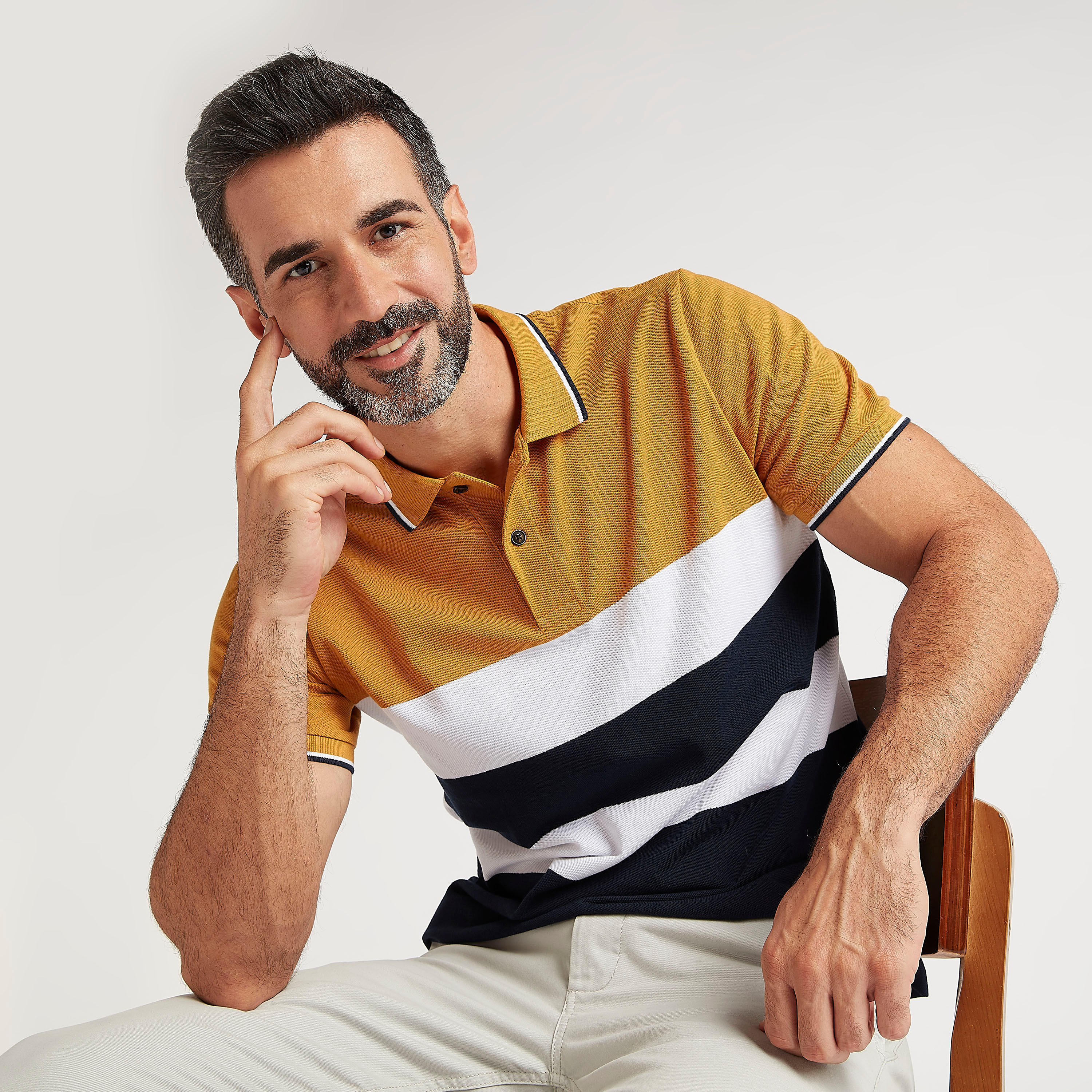 تيشيرت بولو مخطّط بأكمام قصيرة-men-clothing-tshirtsandpolos-polos-image-7