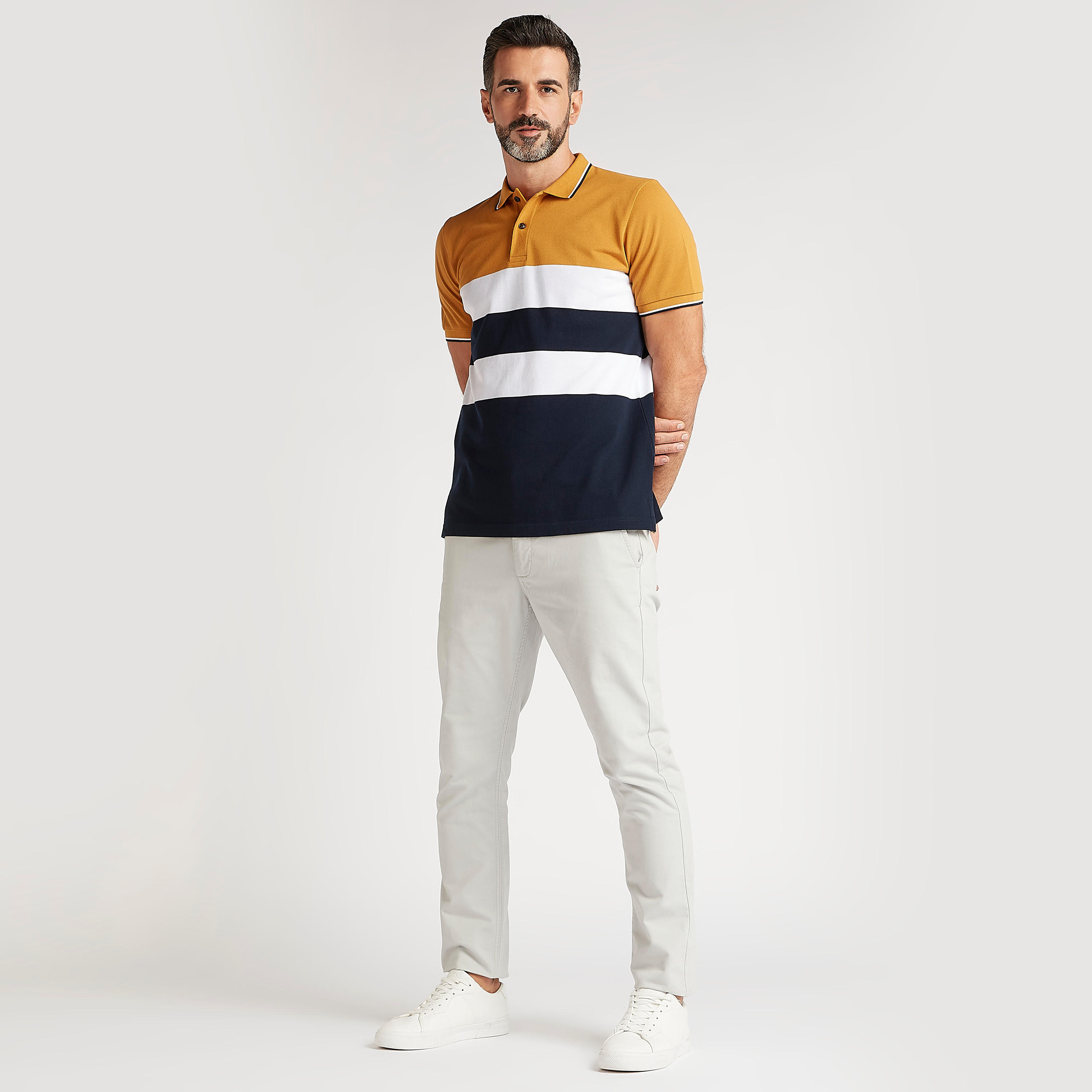 تيشيرت بولو مخطّط بأكمام قصيرة-men-clothing-tshirtsandpolos-polos-image-6