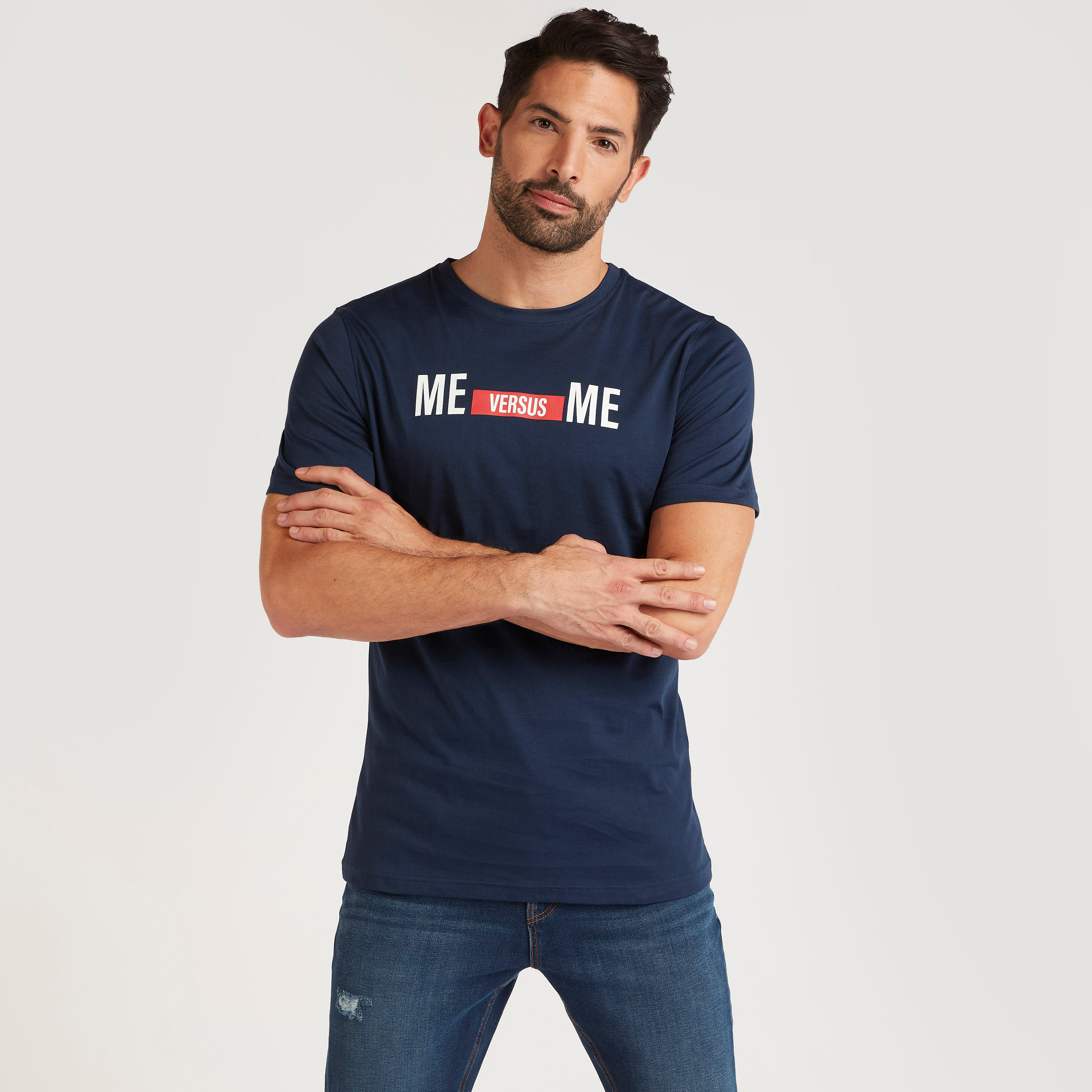 Printed T-shirt with Short Sleeves and Crew Neck-men-clothing-tshirtsandpolos-tshirts-image-1