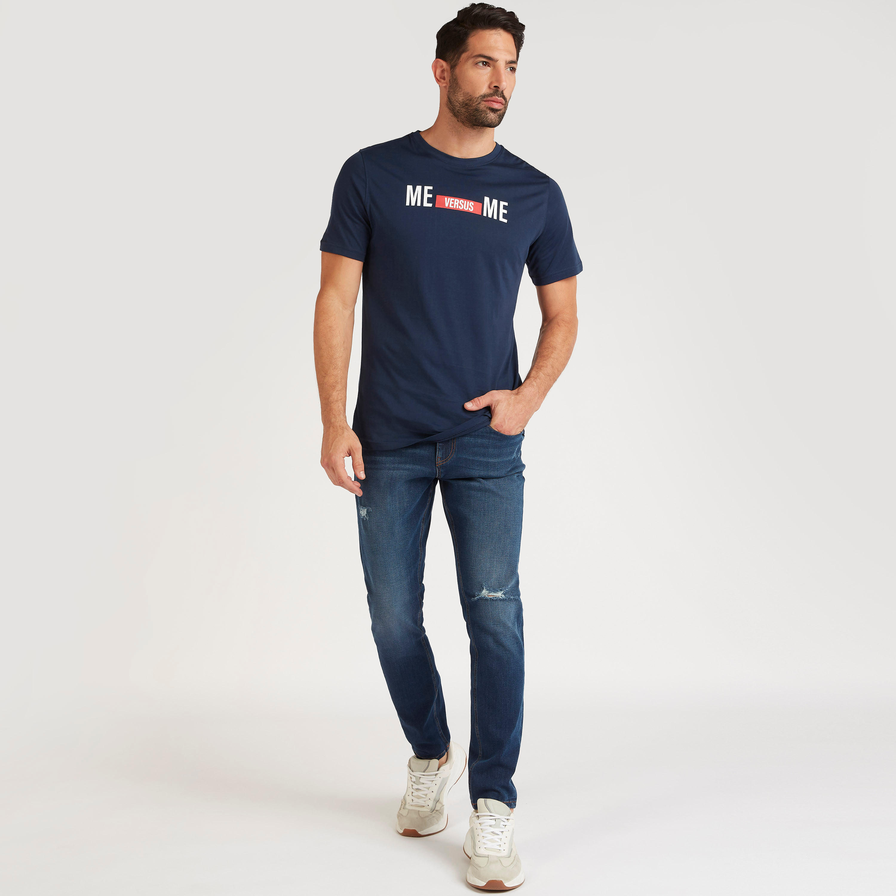 Printed T-shirt with Short Sleeves and Crew Neck-men-clothing-tshirtsandpolos-tshirts-image-2