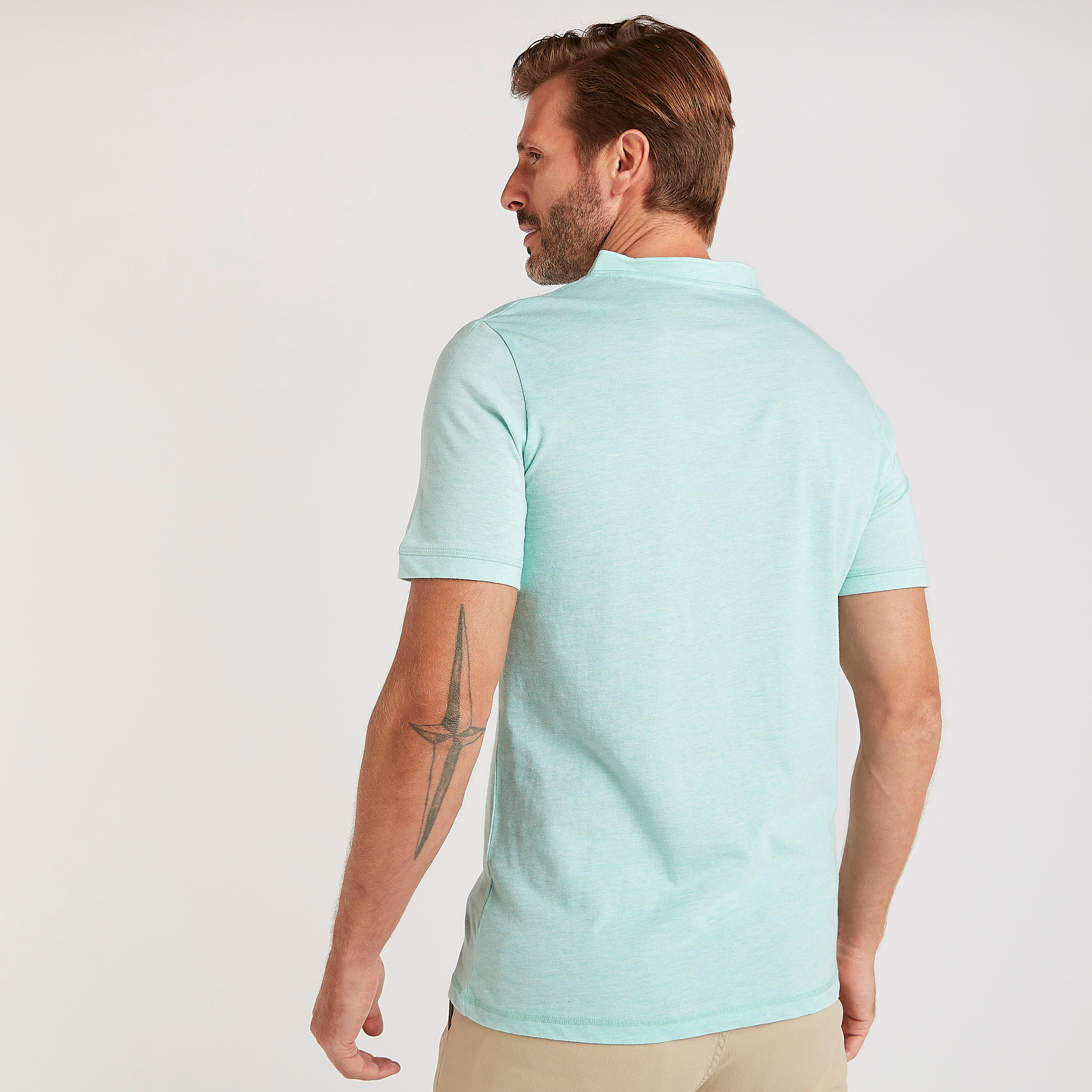 Solid T-shirt with Henley Neck and Short Sleeves-men-clothing-tshirtsandpolos-tshirts-image-4