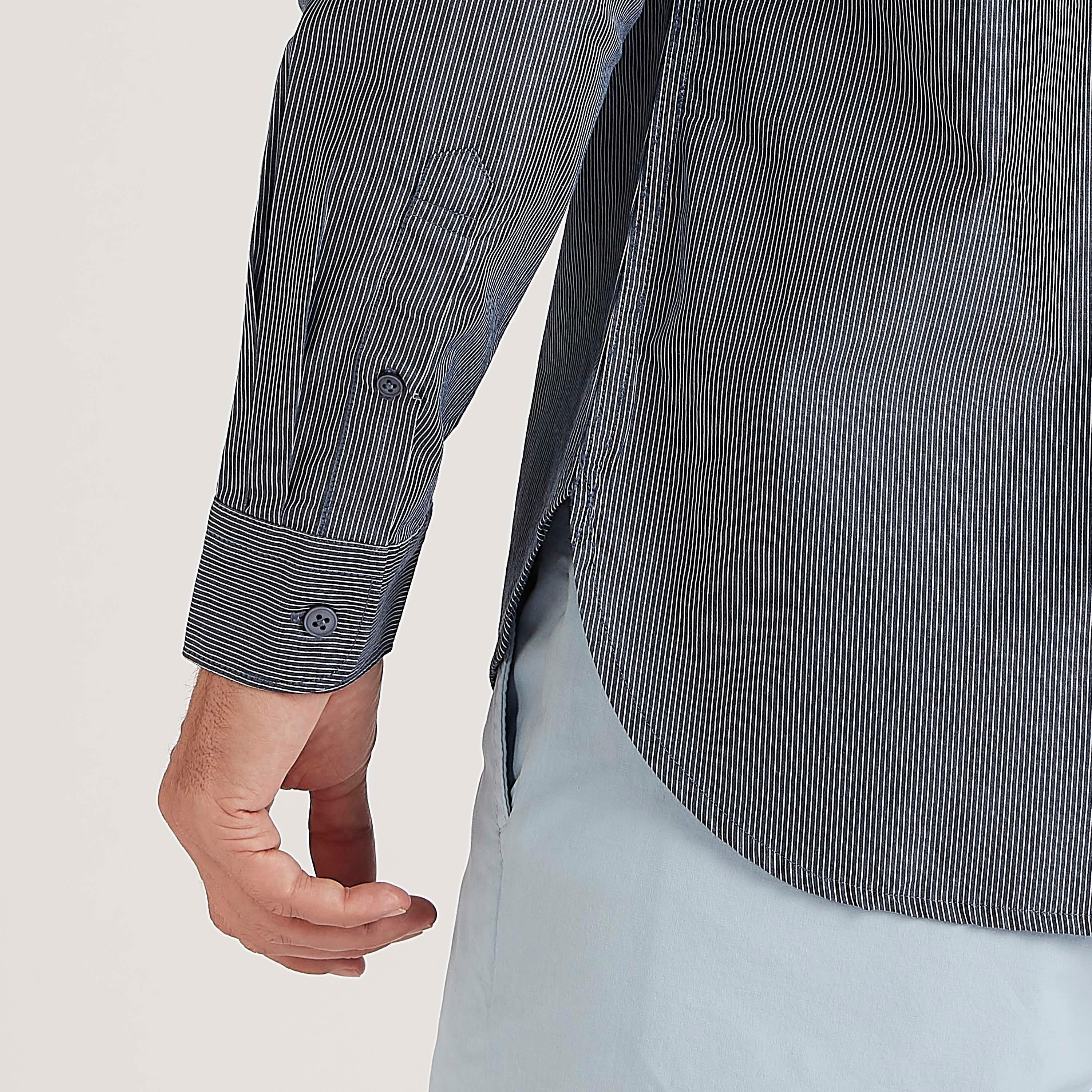 قميص مخطّط بأكمام طويلة وياقة ماندارين-men-clothing-shirts-image-3