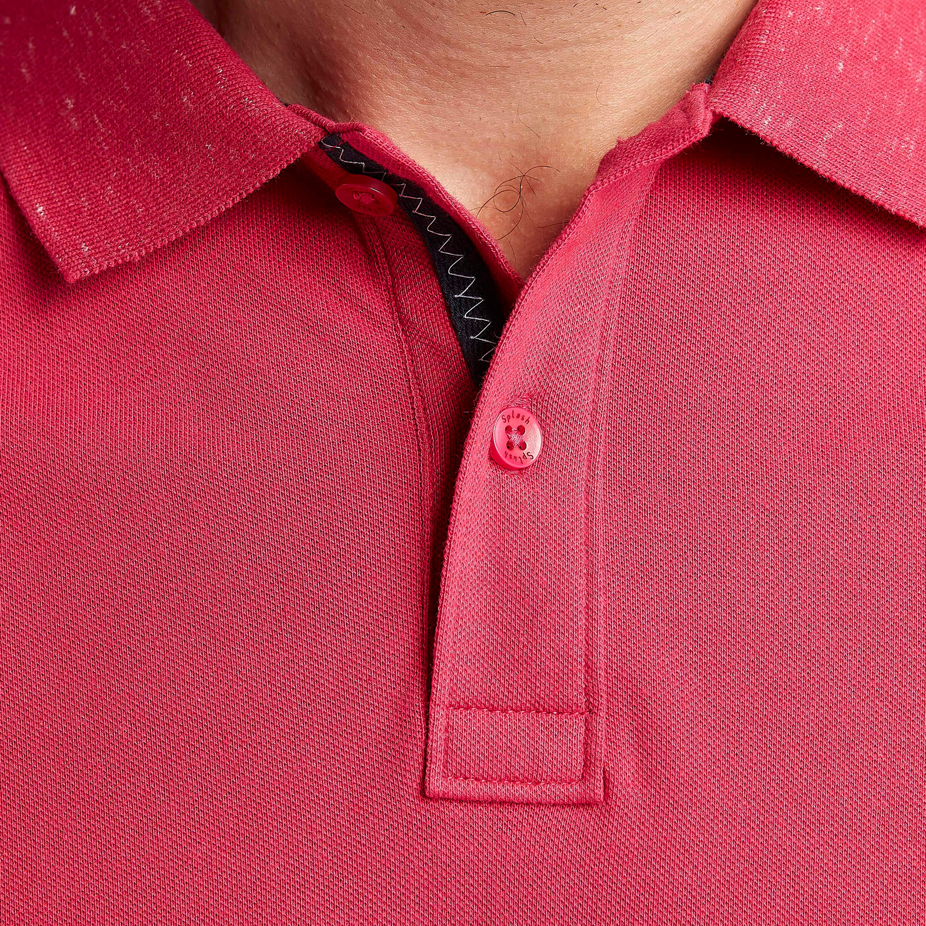 Textured Polo T-shirt with Collar and Short Sleeves-men-clothing-tshirtsandpolos-polos-image-3