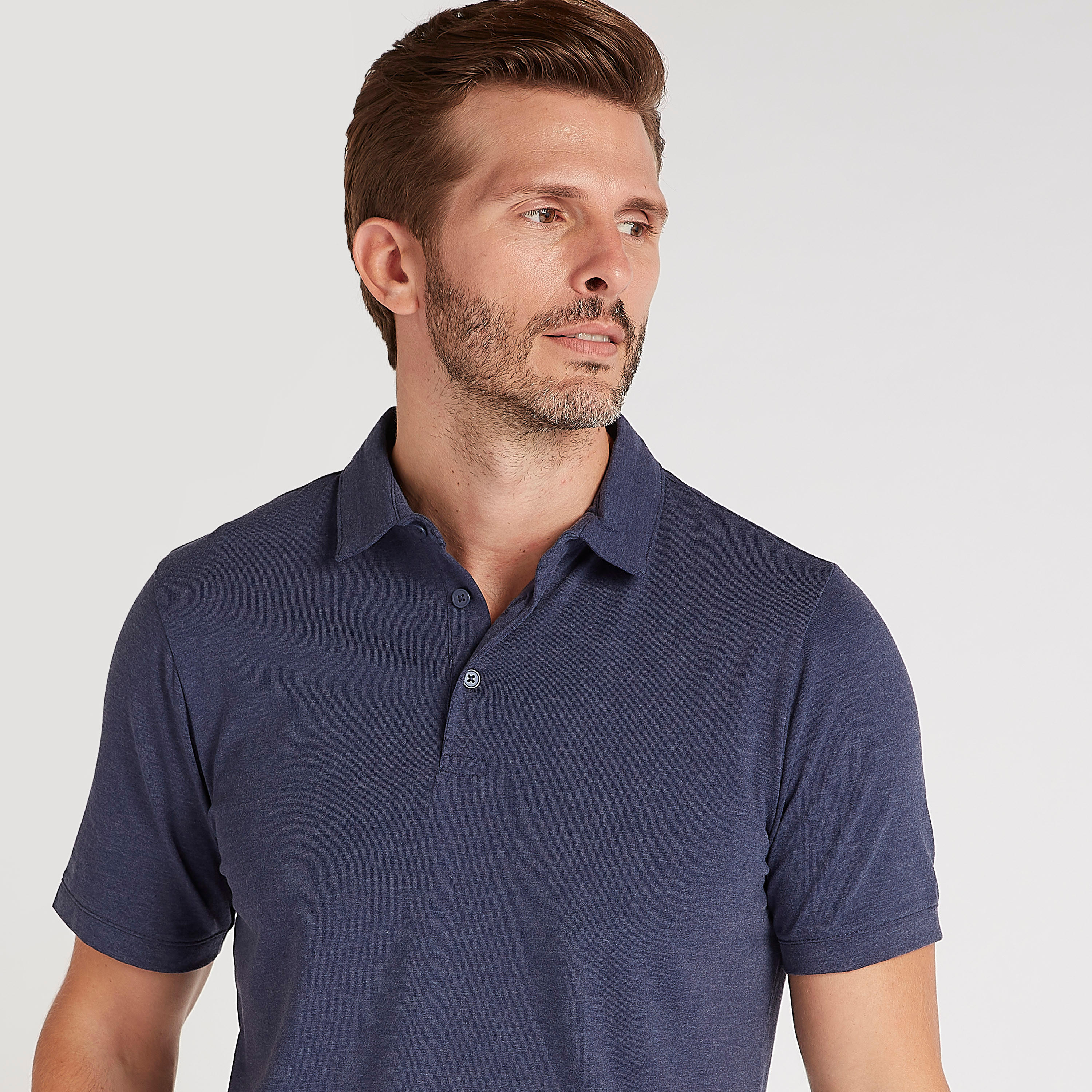 قميص بولو سادة بأكمام قصيرة-men-clothing-tshirtsandpolos-polos-image-3