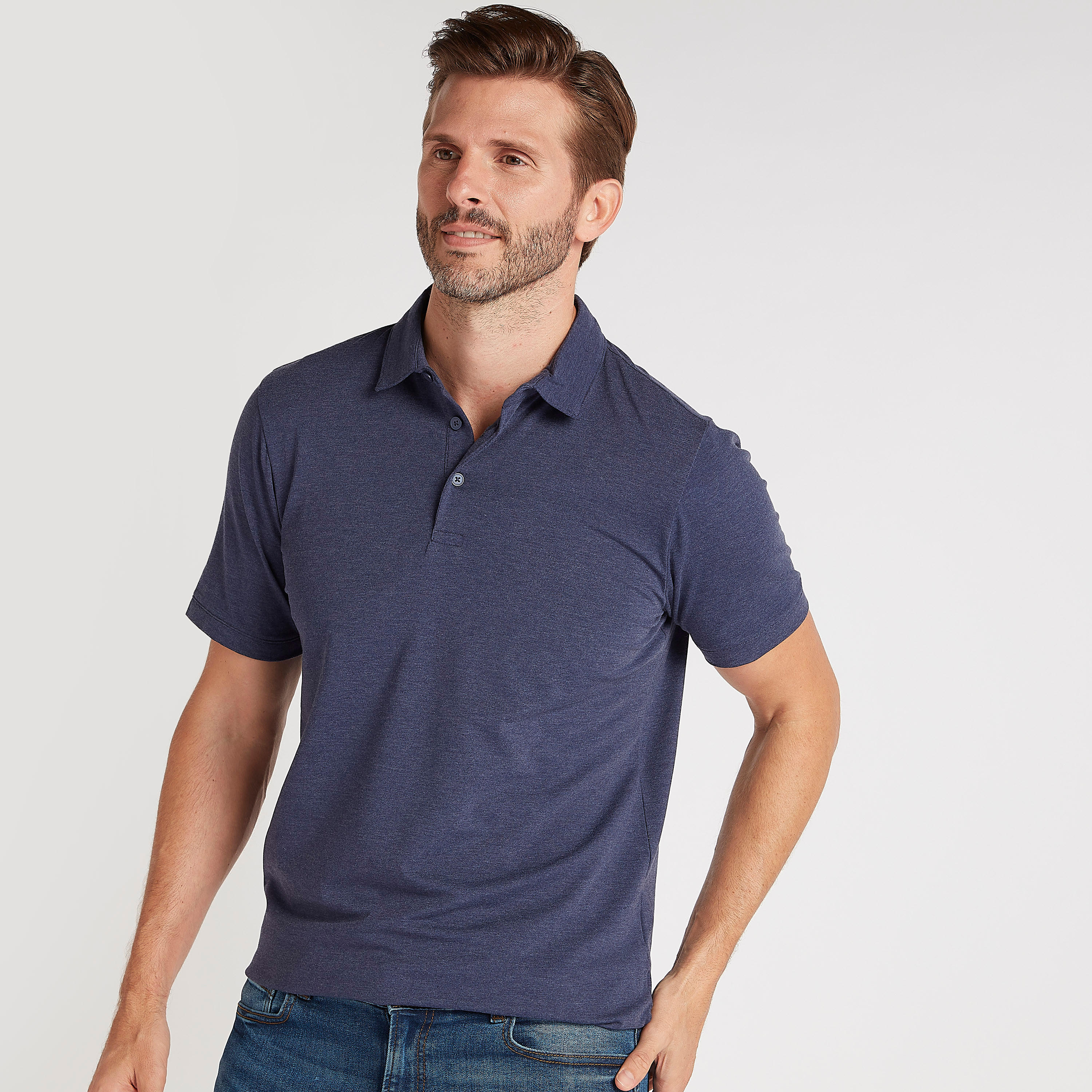 قميص بولو سادة بأكمام قصيرة-men-clothing-tshirtsandpolos-polos-image-5