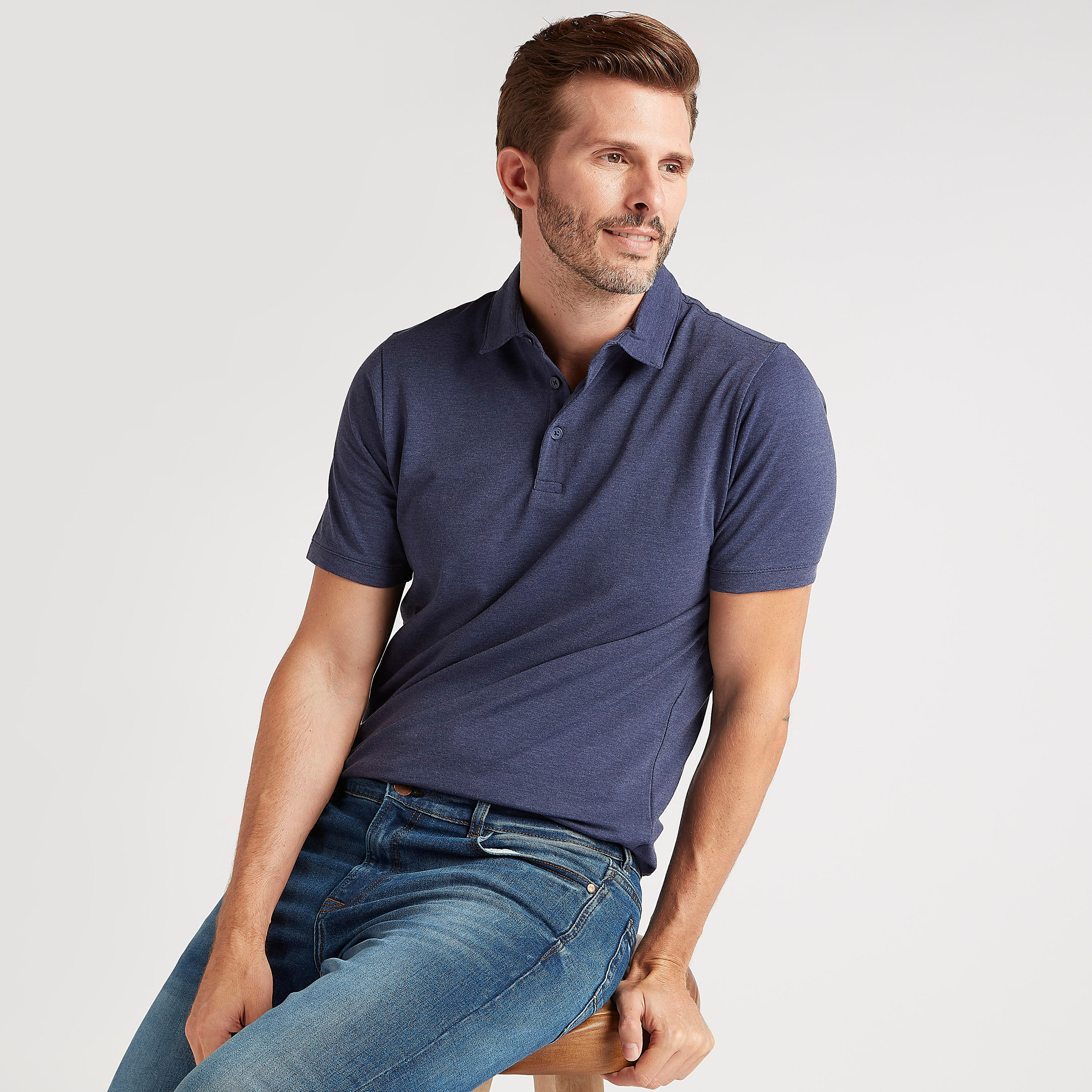 قميص بولو سادة بأكمام قصيرة-men-clothing-tshirtsandpolos-polos-image-6