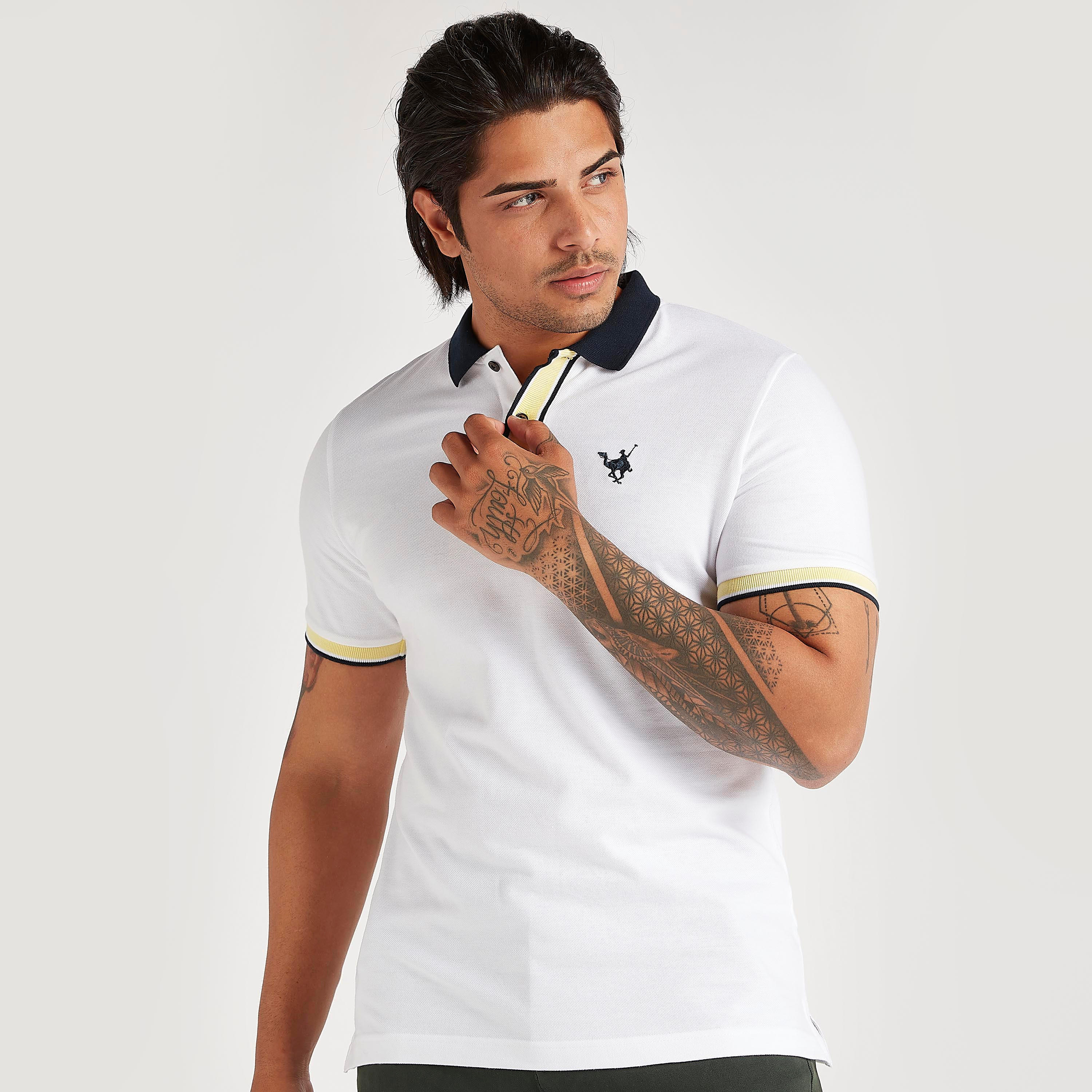 تيشيرت بولو مطرز بأكمام قصيرة-men-clothing-tshirtsandpolos-polos-image-1