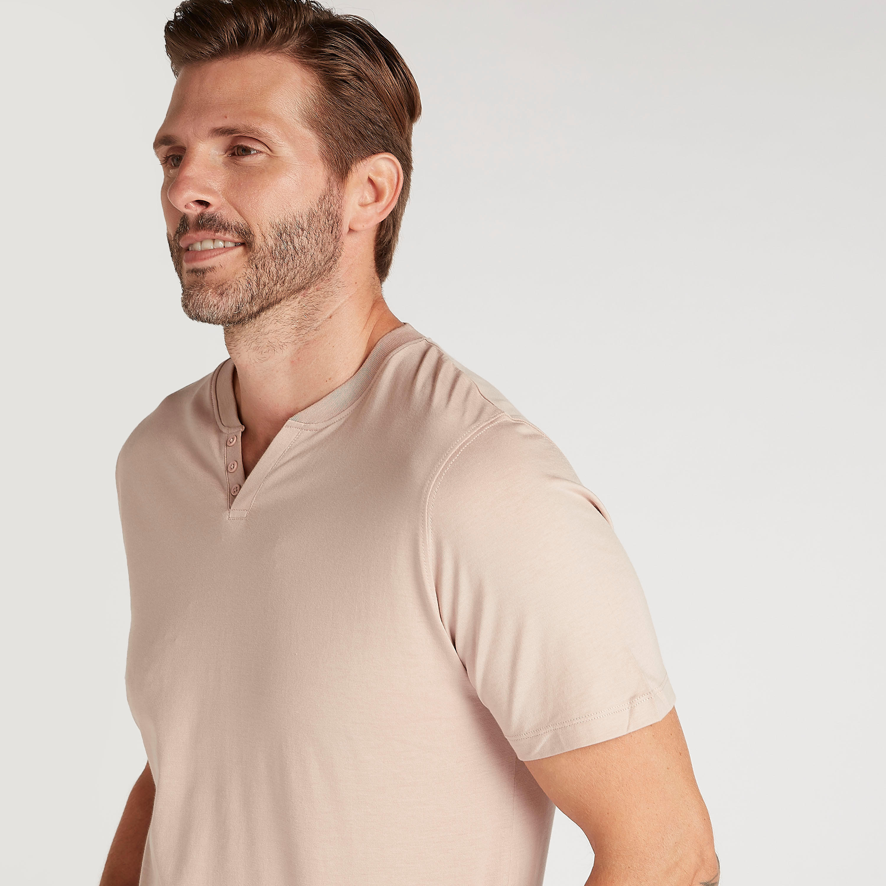 Solid T-shirt with Henley Neck and Short Sleeves-men-clothing-tshirtsandpolos-tshirts-image-5