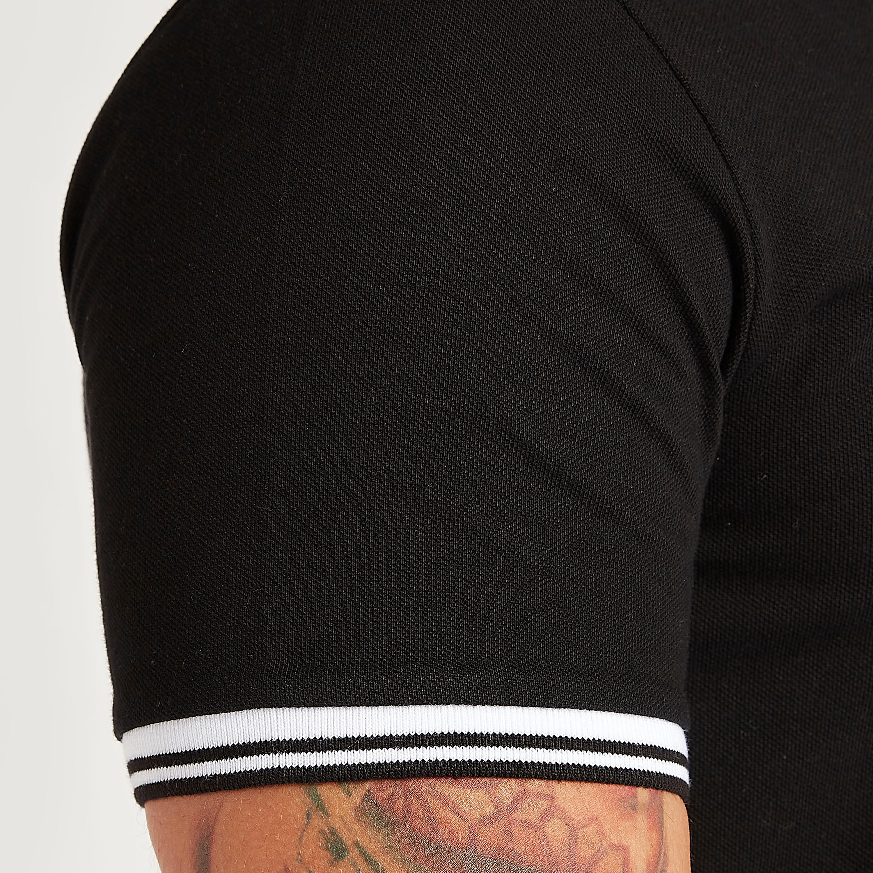 Embroidered Polo T-shirt with Short Sleeves-men-clothing-tshirtsandpolos-polos-image-5