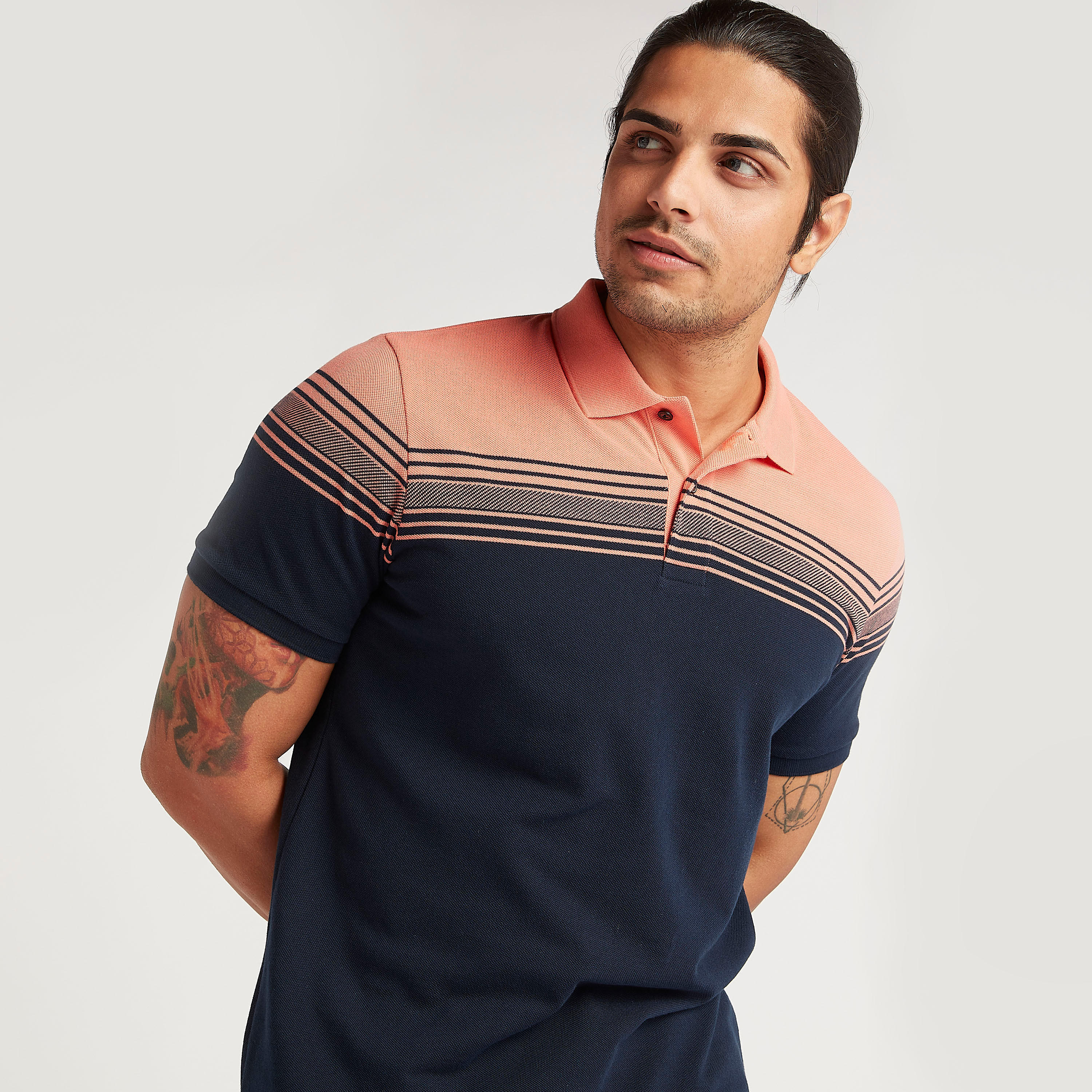 تيشيرت بولو مخطّط بأكمام قصيرة-men-clothing-tshirtsandpolos-polos-image-5