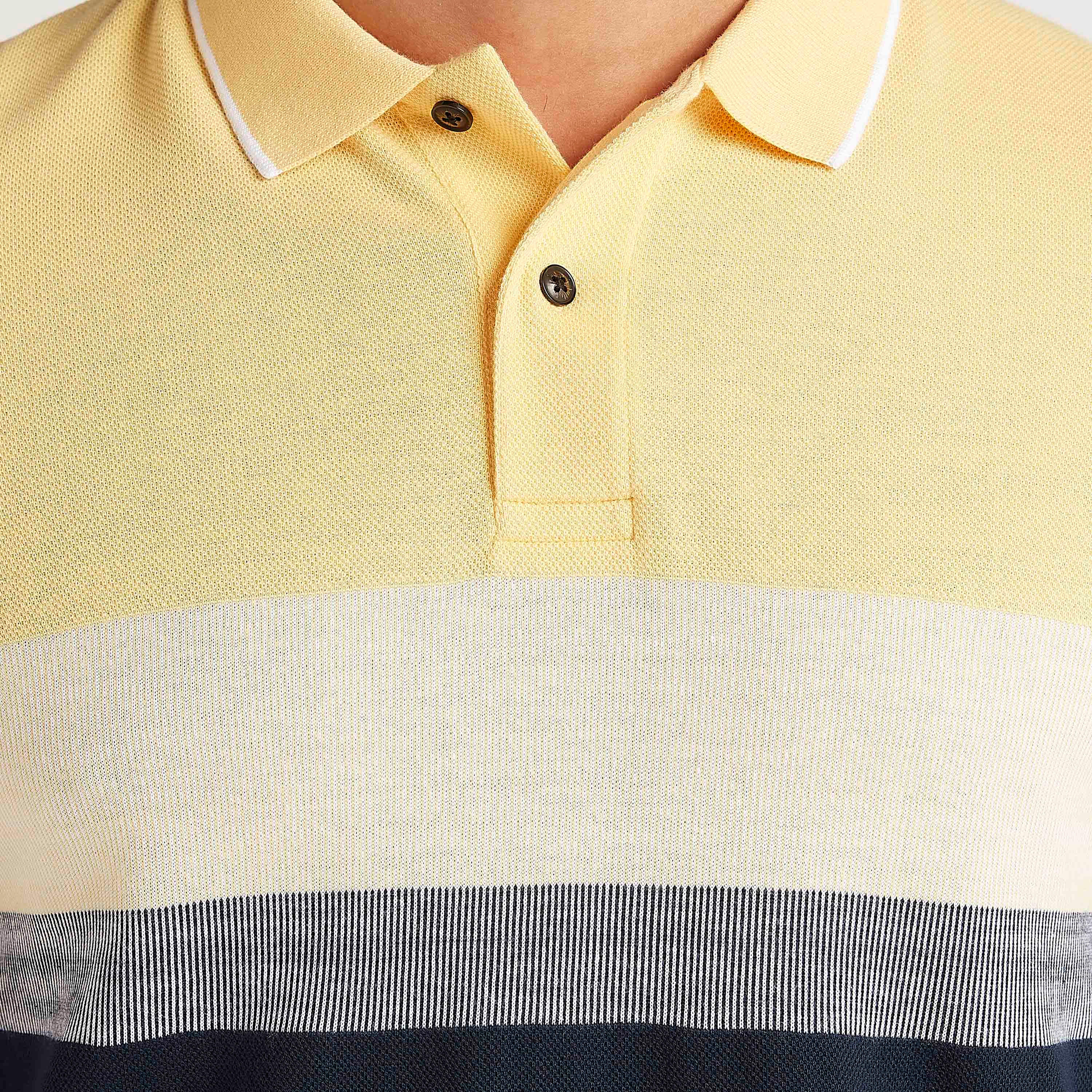 Striped Polo T-shirt with Short Sleeves-men-clothing-tshirtsandpolos-polos-image-3