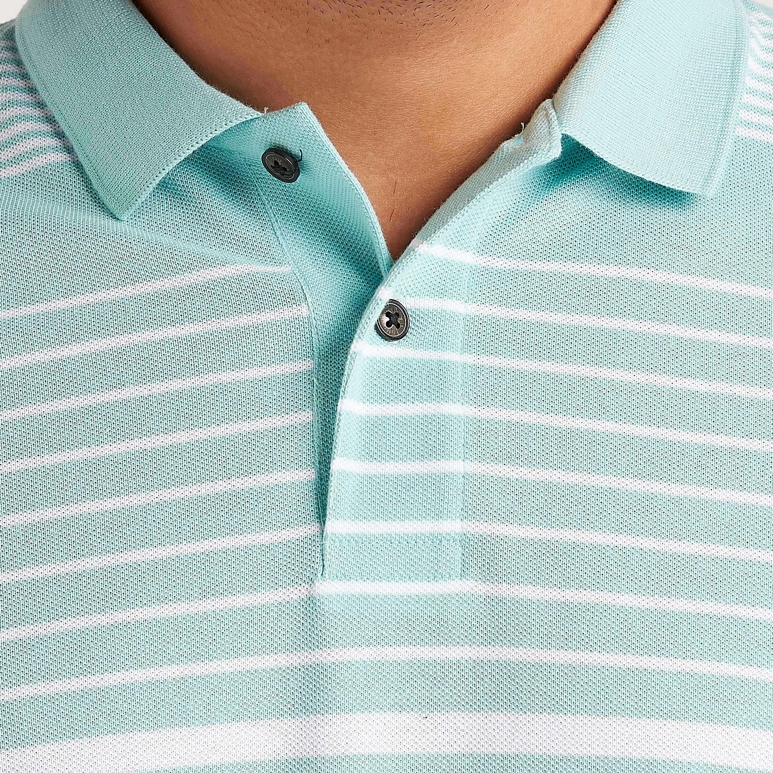 Striped Polo T-shirt with Short Sleeves-men-clothing-tshirtsandpolos-polos-image-3