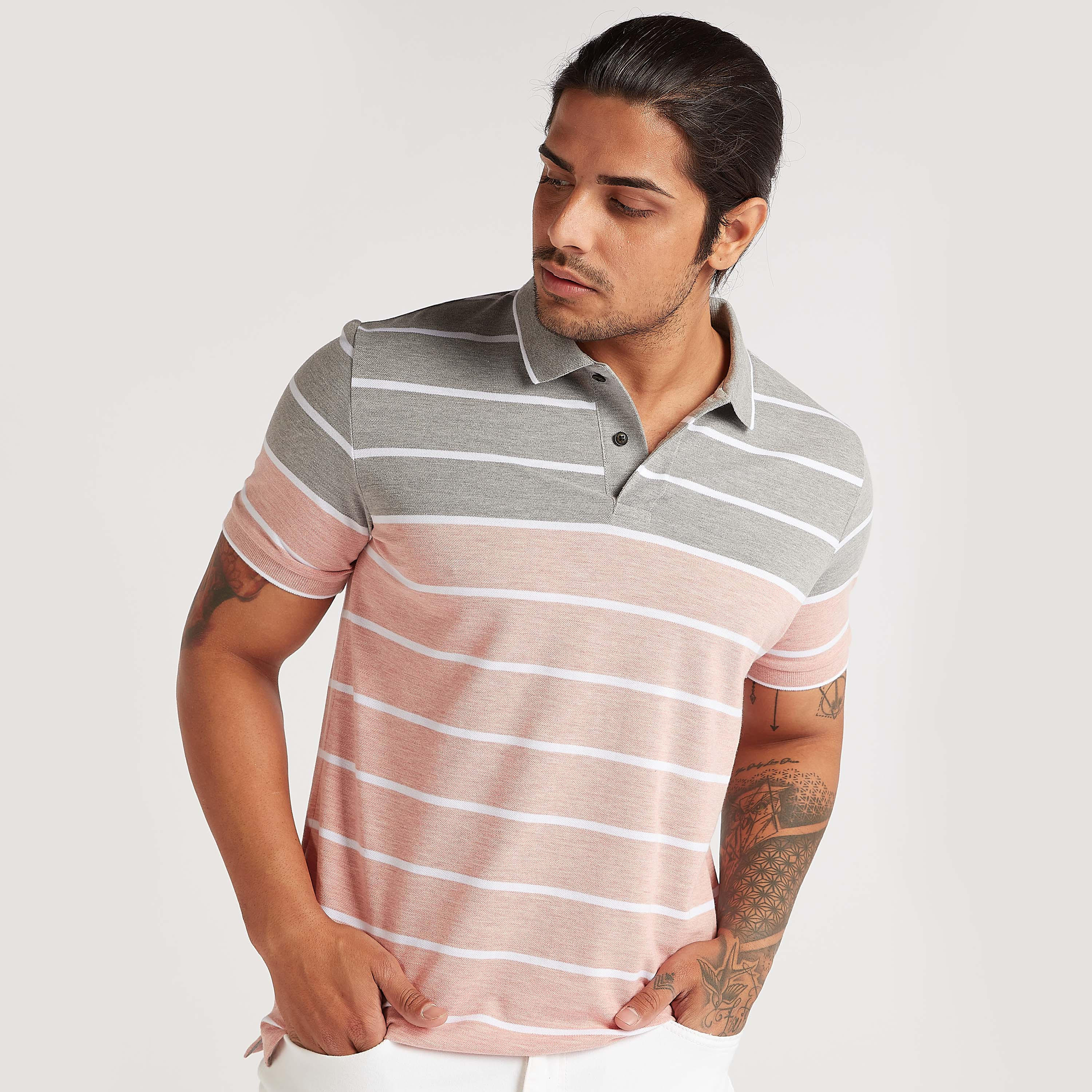 تيشيرت بولو مخطّط بأكمام قصيرة-men-clothing-tshirtsandpolos-polos-image-6