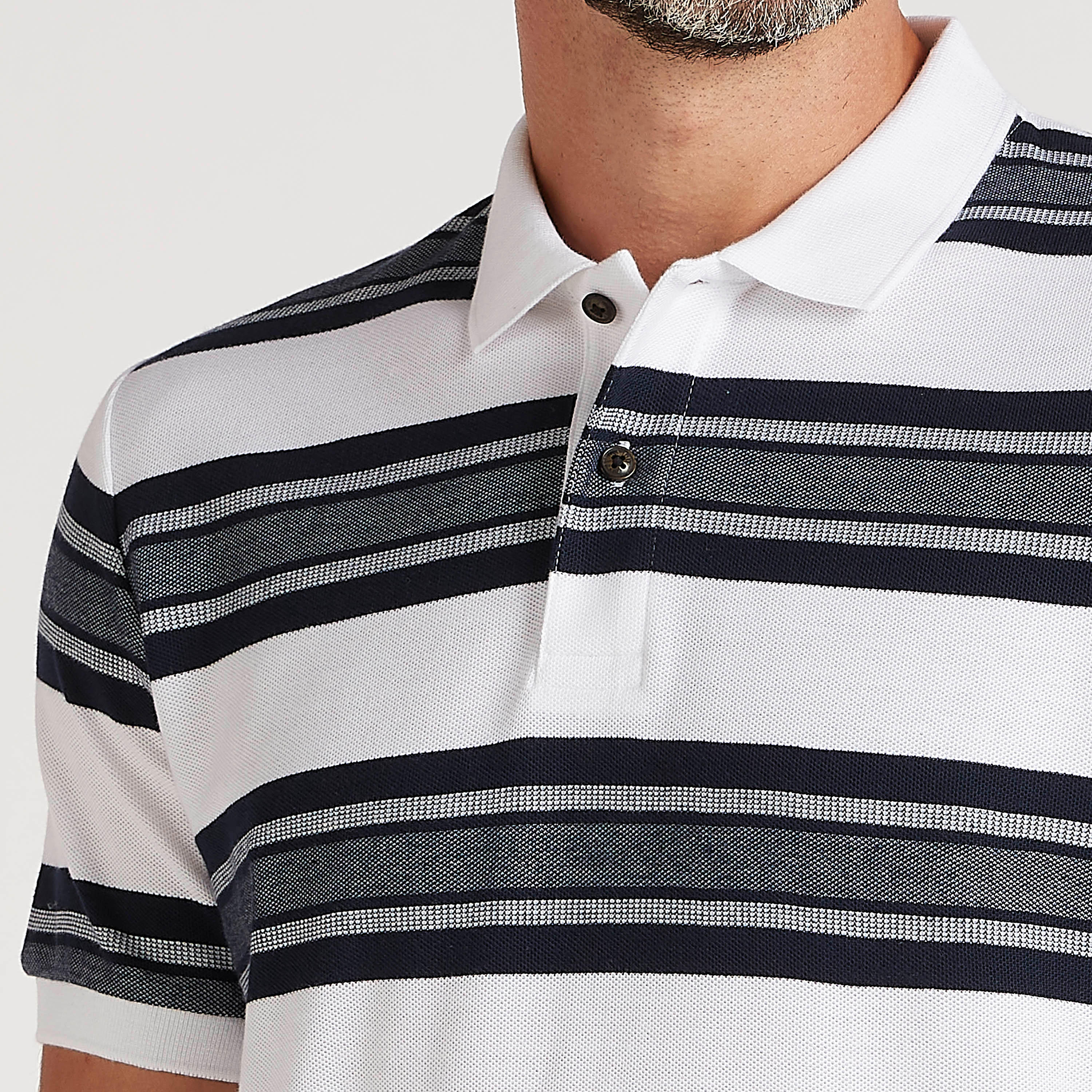 Striped Polo T-shirt with Short Sleeves-men-clothing-tshirtsandpolos-polos-image-3