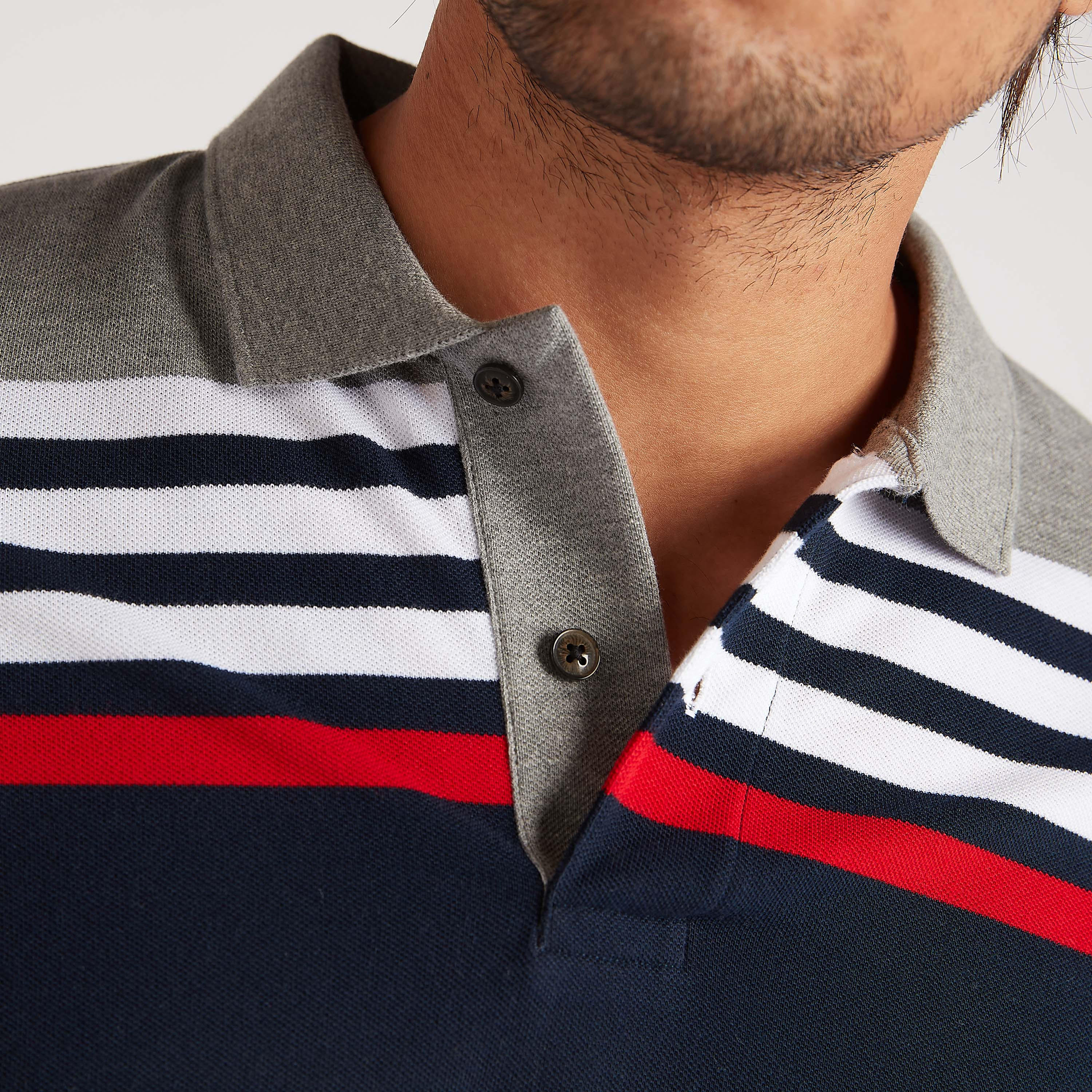 تيشيرت بولو مخطّط بأكمام قصيرة-men-clothing-tshirtsandpolos-polos-image-3