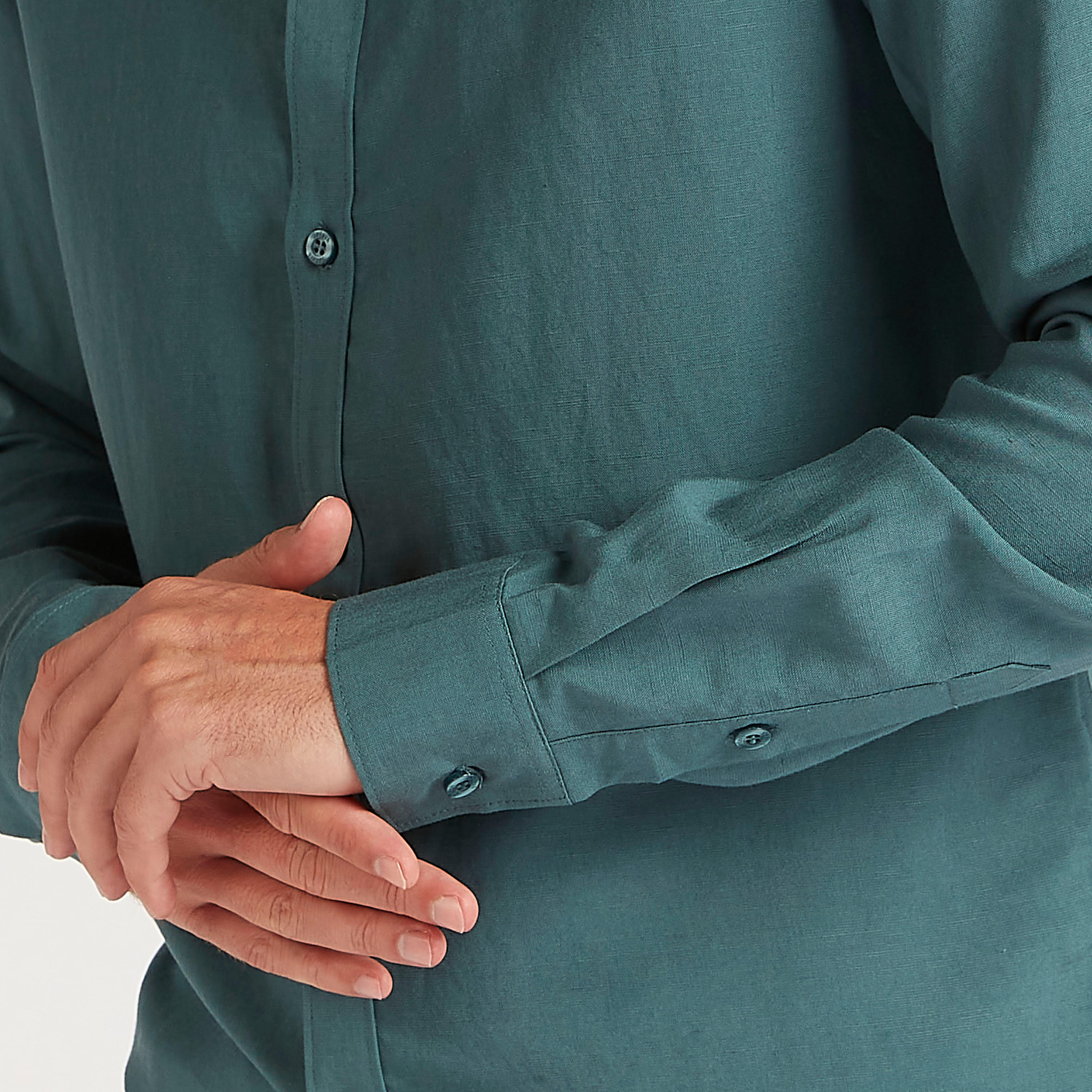 قميص بارز الملمس بأكمام طويلة وزر-men-clothing-shirts-image-3