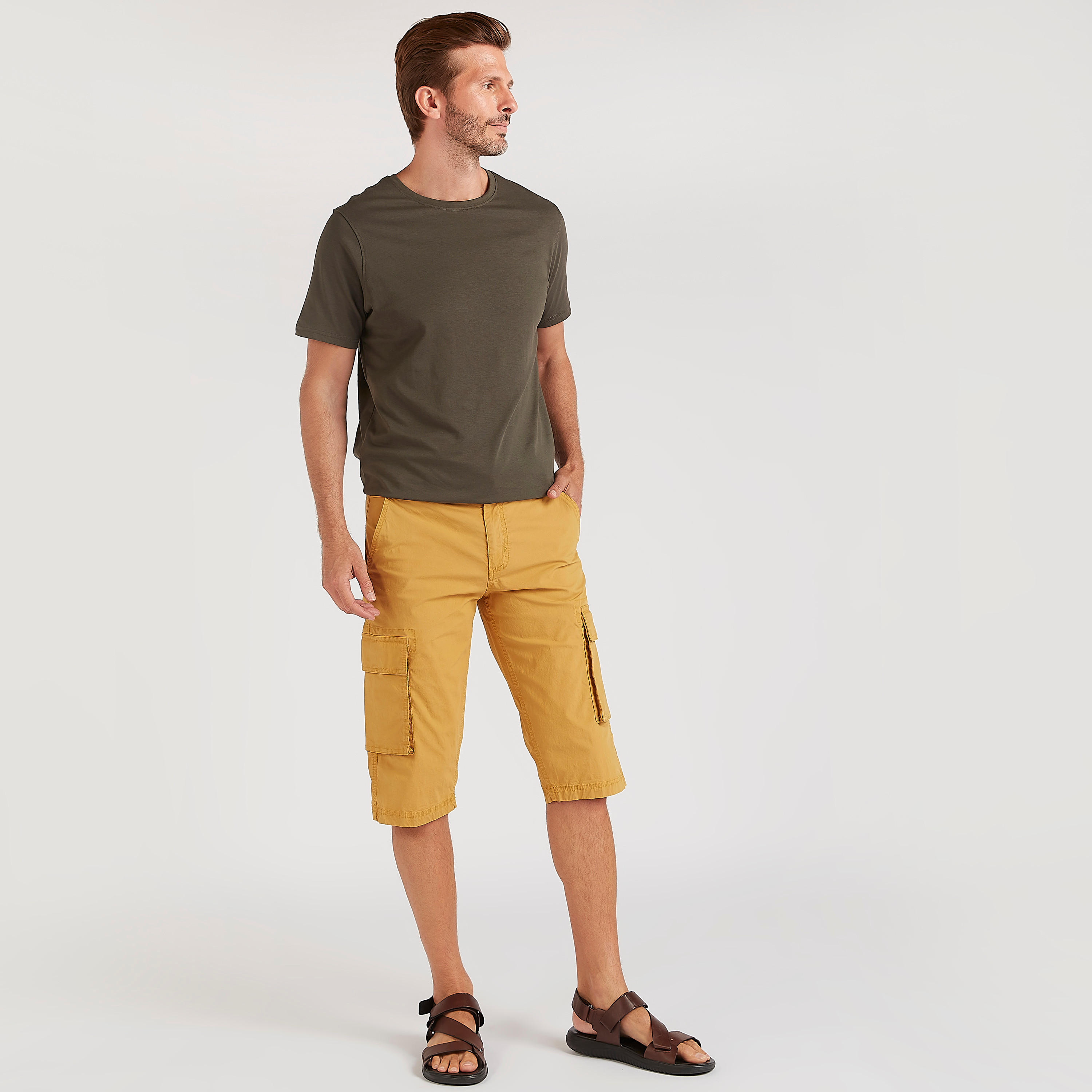 Solid T-shirt with Short Sleeves and Crew Neck-men-clothing-tshirtsandpolos-tshirts-image-2