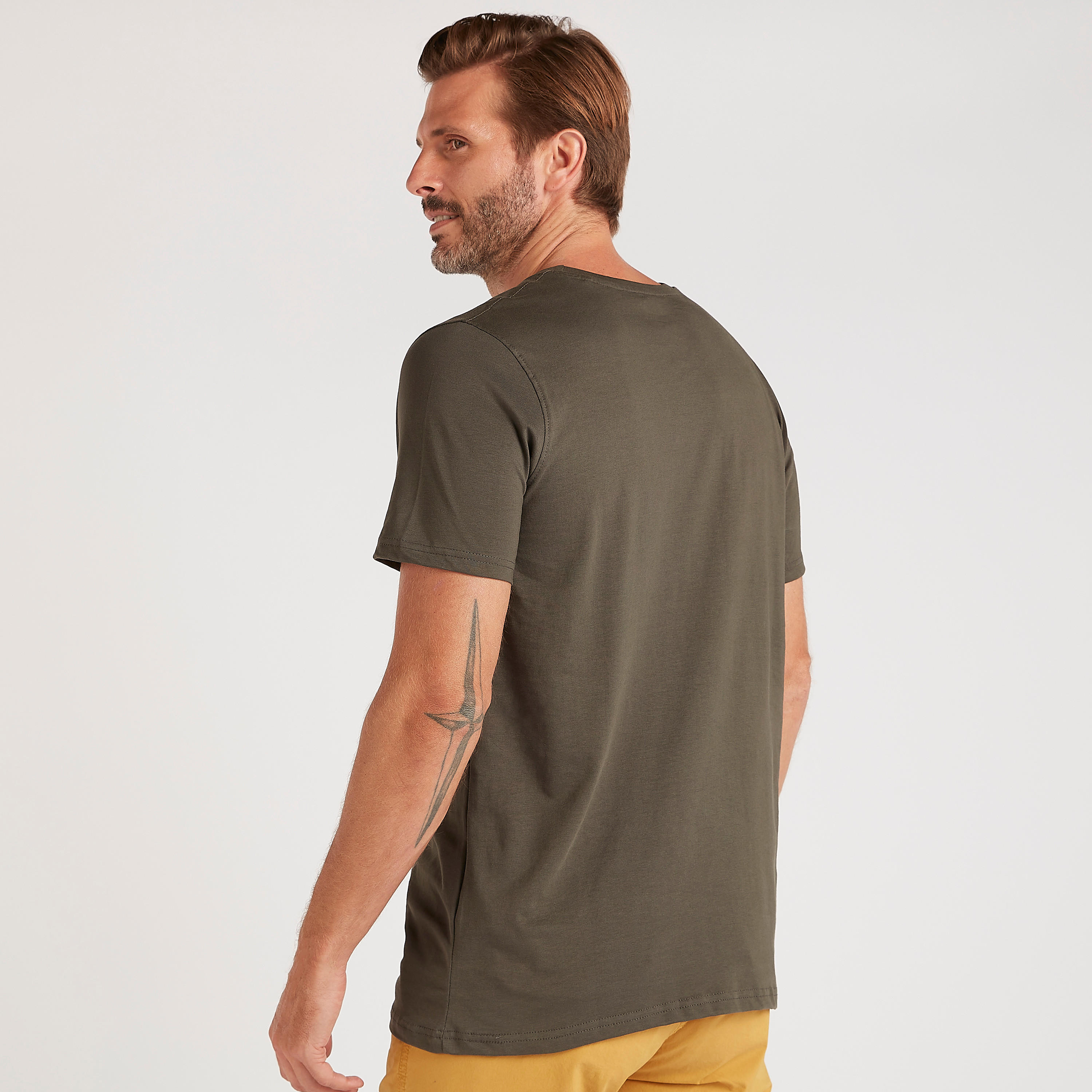 Solid T-shirt with Short Sleeves and Crew Neck-men-clothing-tshirtsandpolos-tshirts-image-4