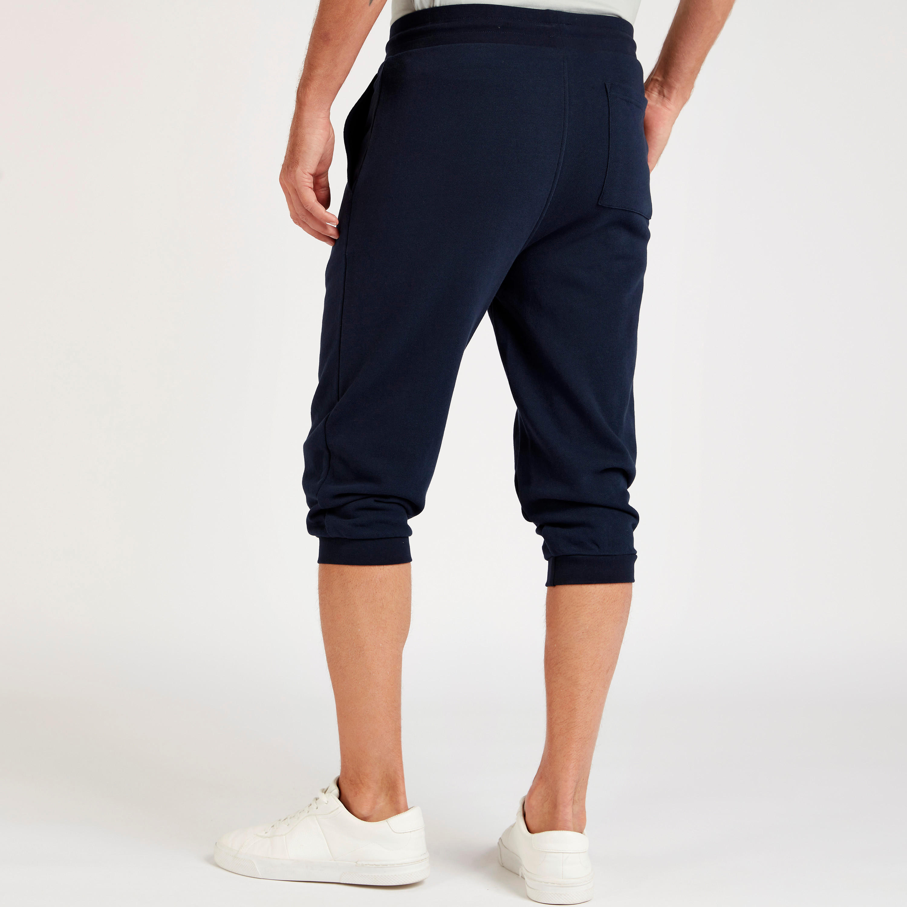 Solid Flexi Waist Joggers with Drawstring Closure-men-clothing-bottoms-shorts-image-3