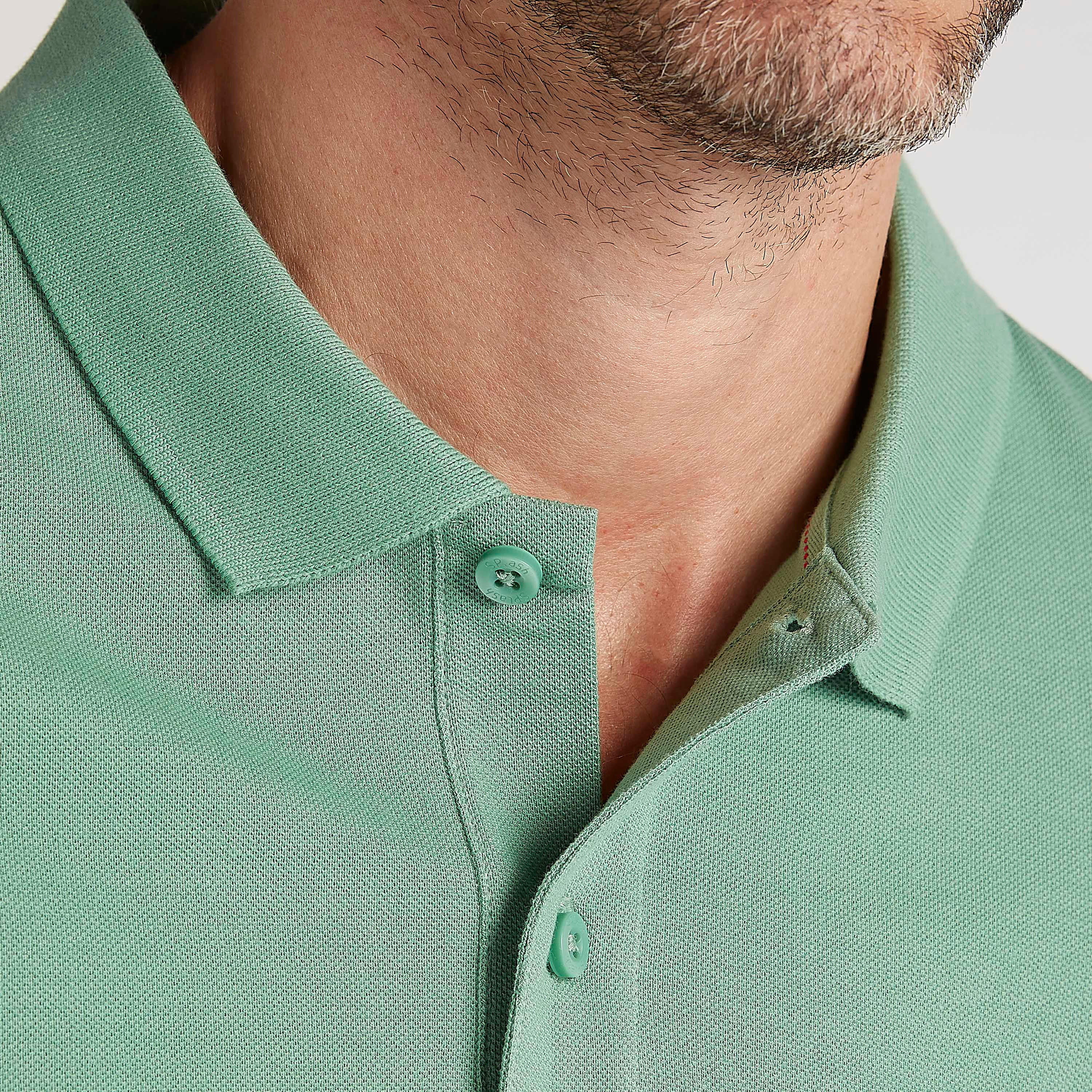 Solid Polo T-shirt with Short Sleeves-men-clothing-tshirtsandpolos-polos-image-5